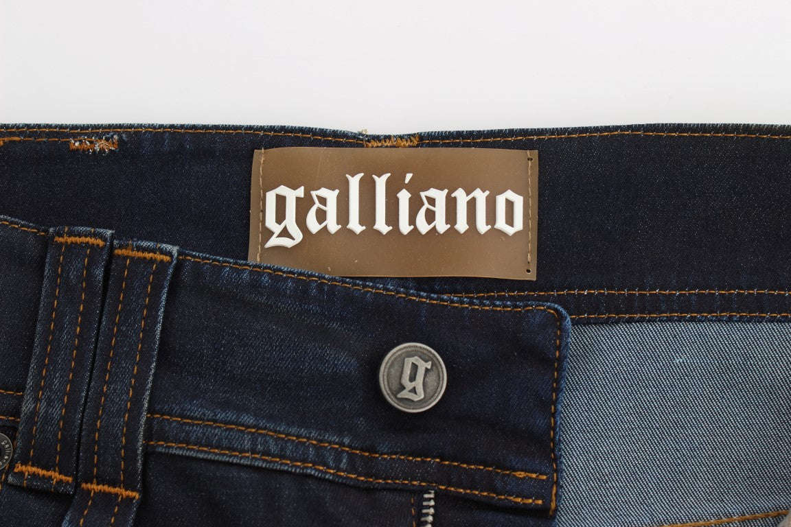Boyfriend Fit Jeans met blauwe wassing van katoenmix