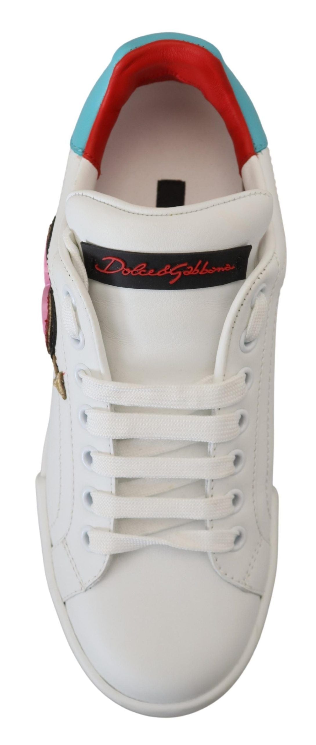 Witte leren sneaker Portofino Logo Heart Shoes