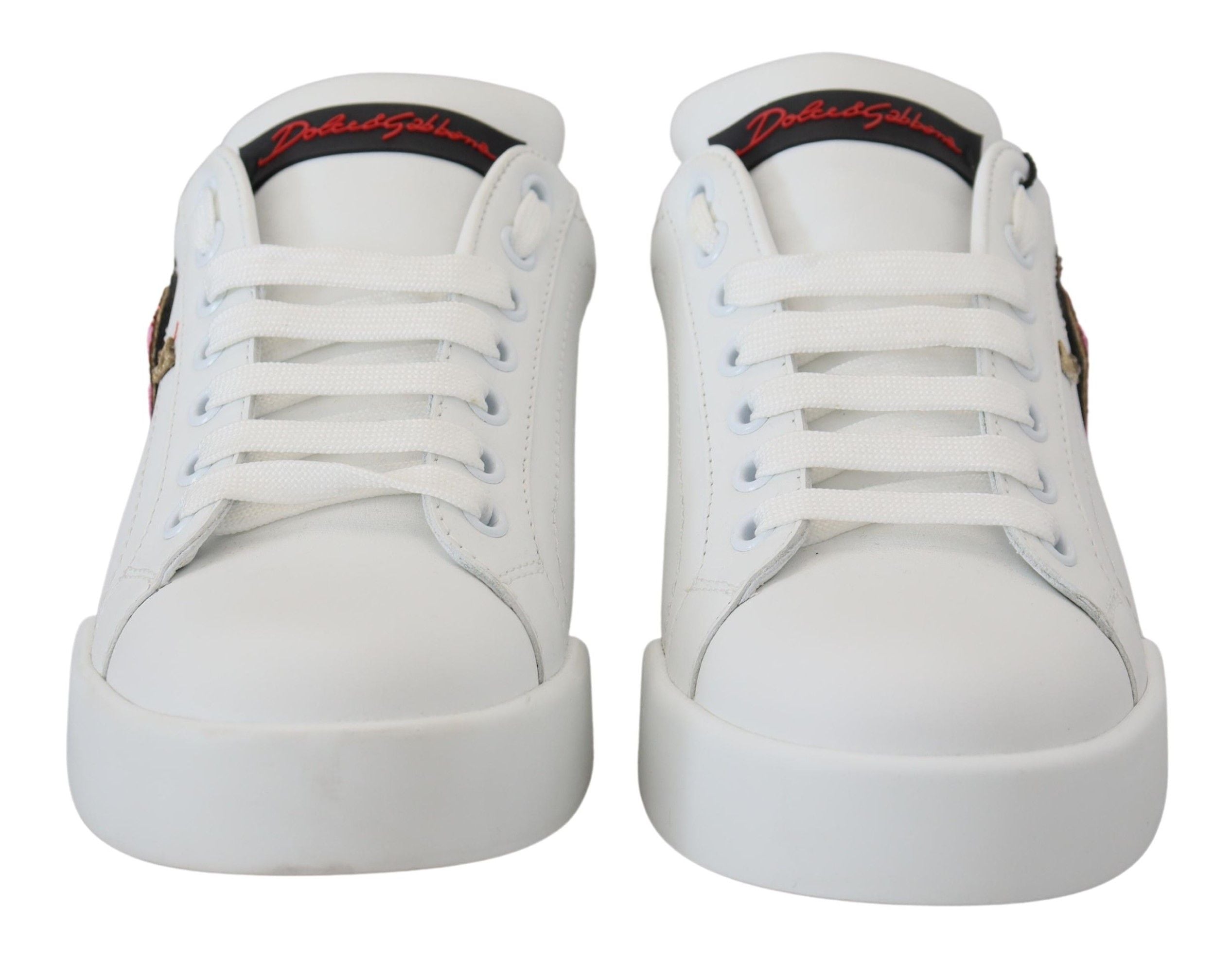 Witte leren sneaker Portofino Logo Heart Shoes