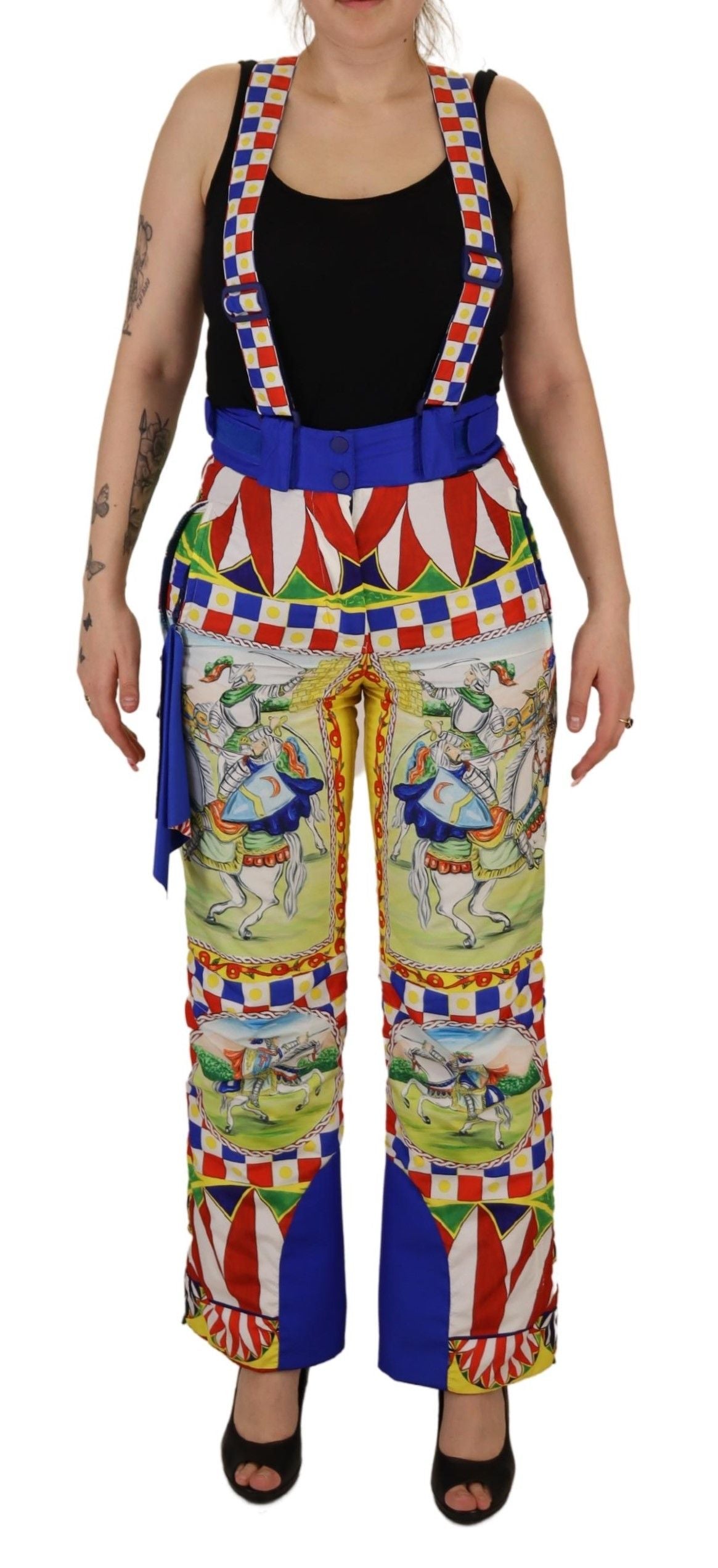 Multicolor Printed Snow Trouser Pants