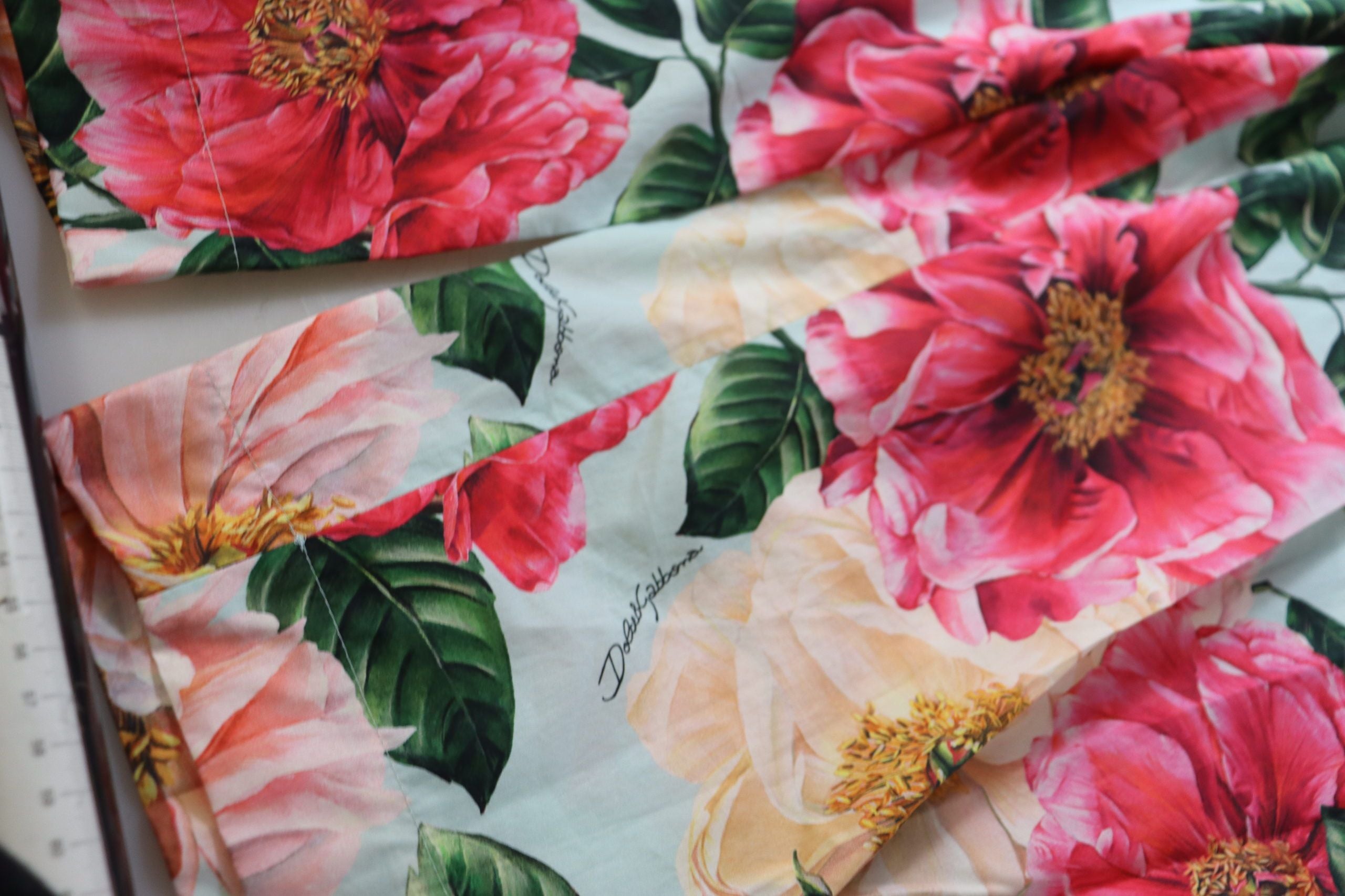 Multicolor bloemenprint hoge taille cropped broek