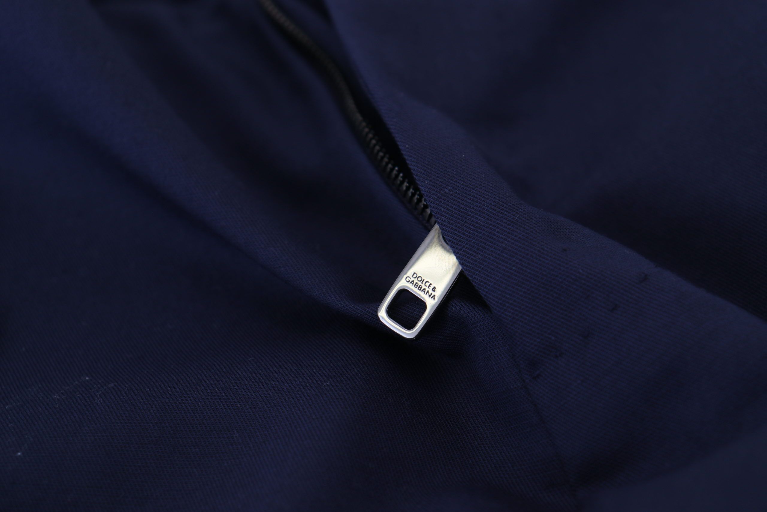 Blauwe linnen katoenen slanke broek Chino's