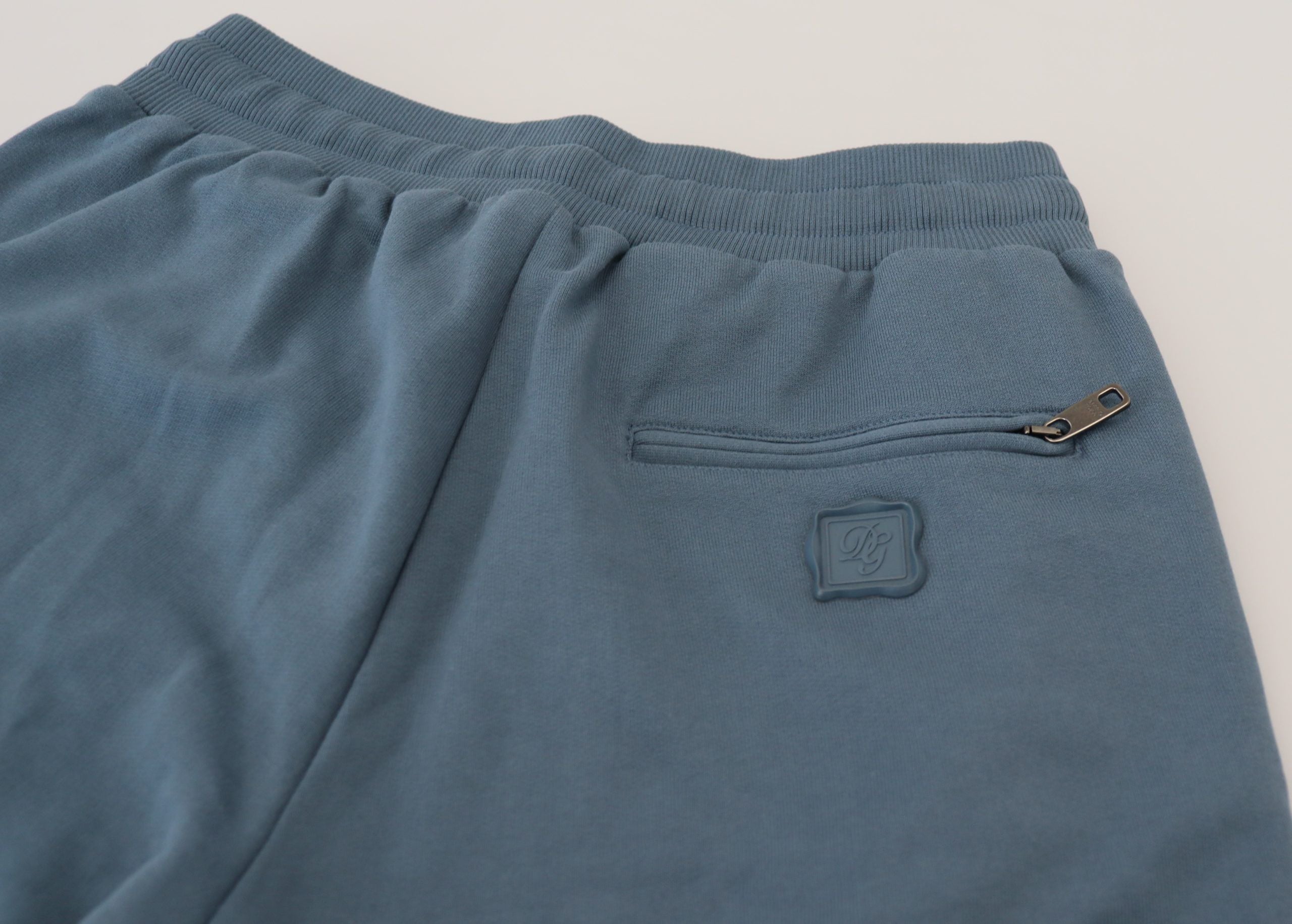 Blauwe katoenen Bermuda casual herenshorts