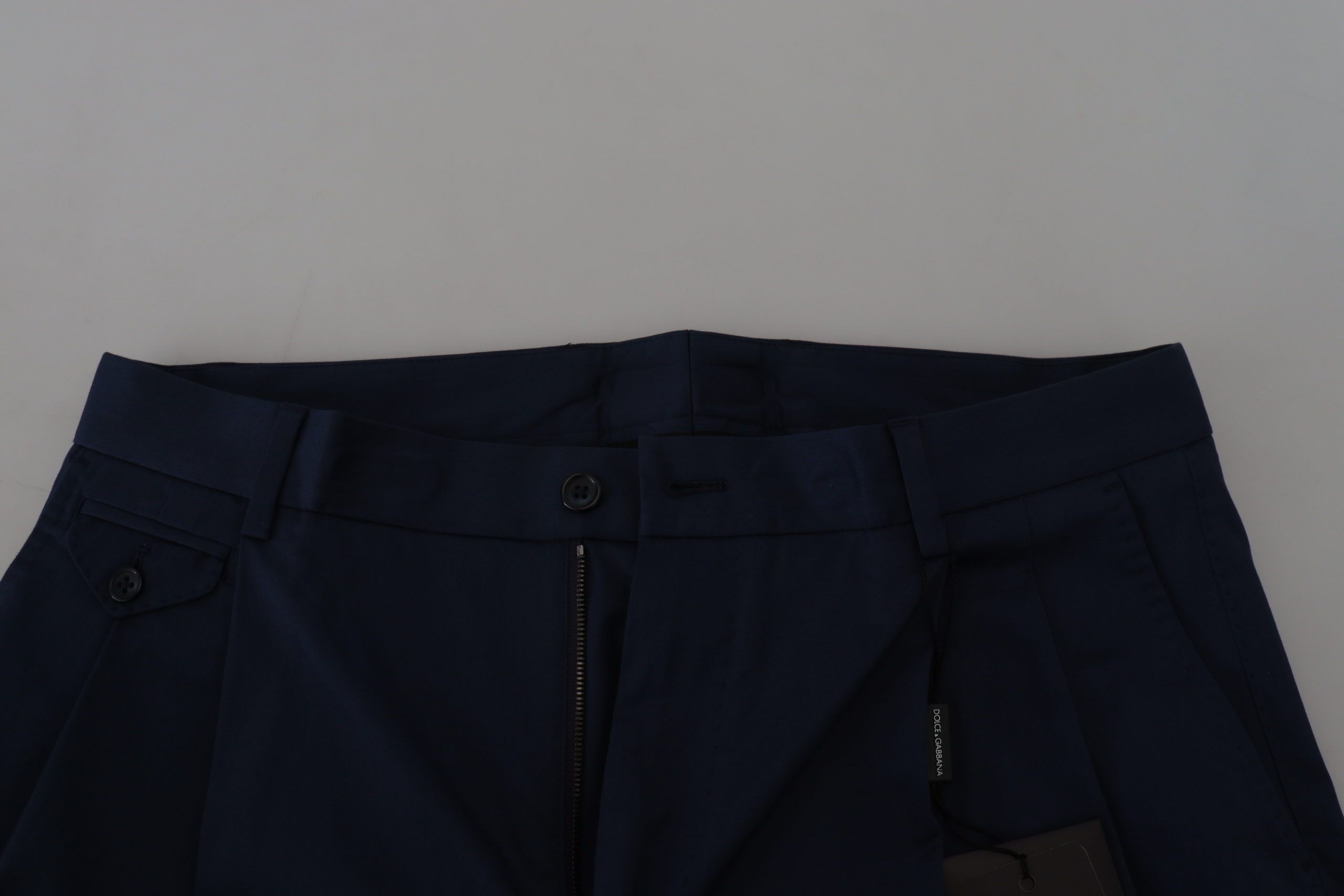 Blauwe chino's, katoenen stretch, casual shorts