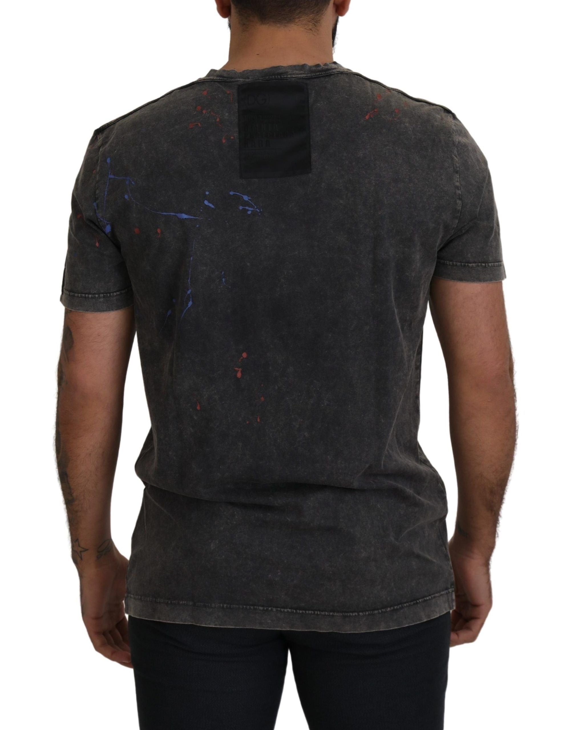 Grijs verkleurd DG-logo T-shirt