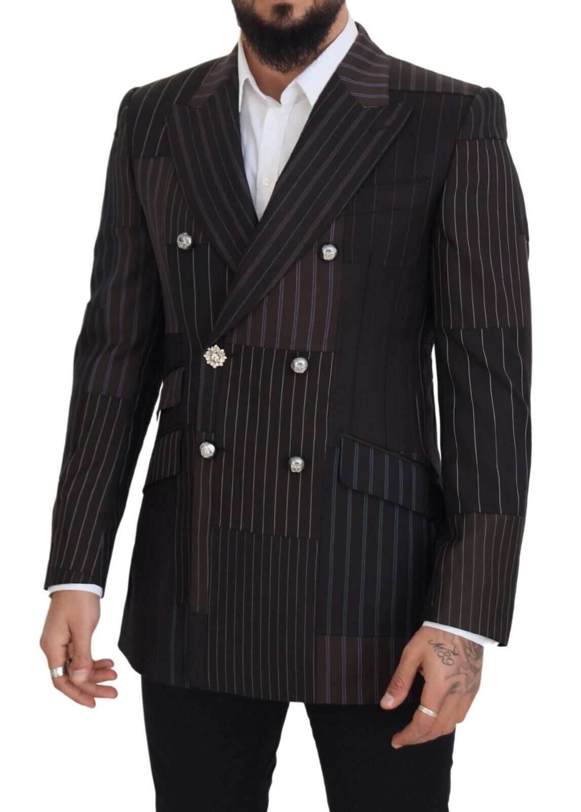 Multicolor Patchwork Strepen SICILIA Blazer
