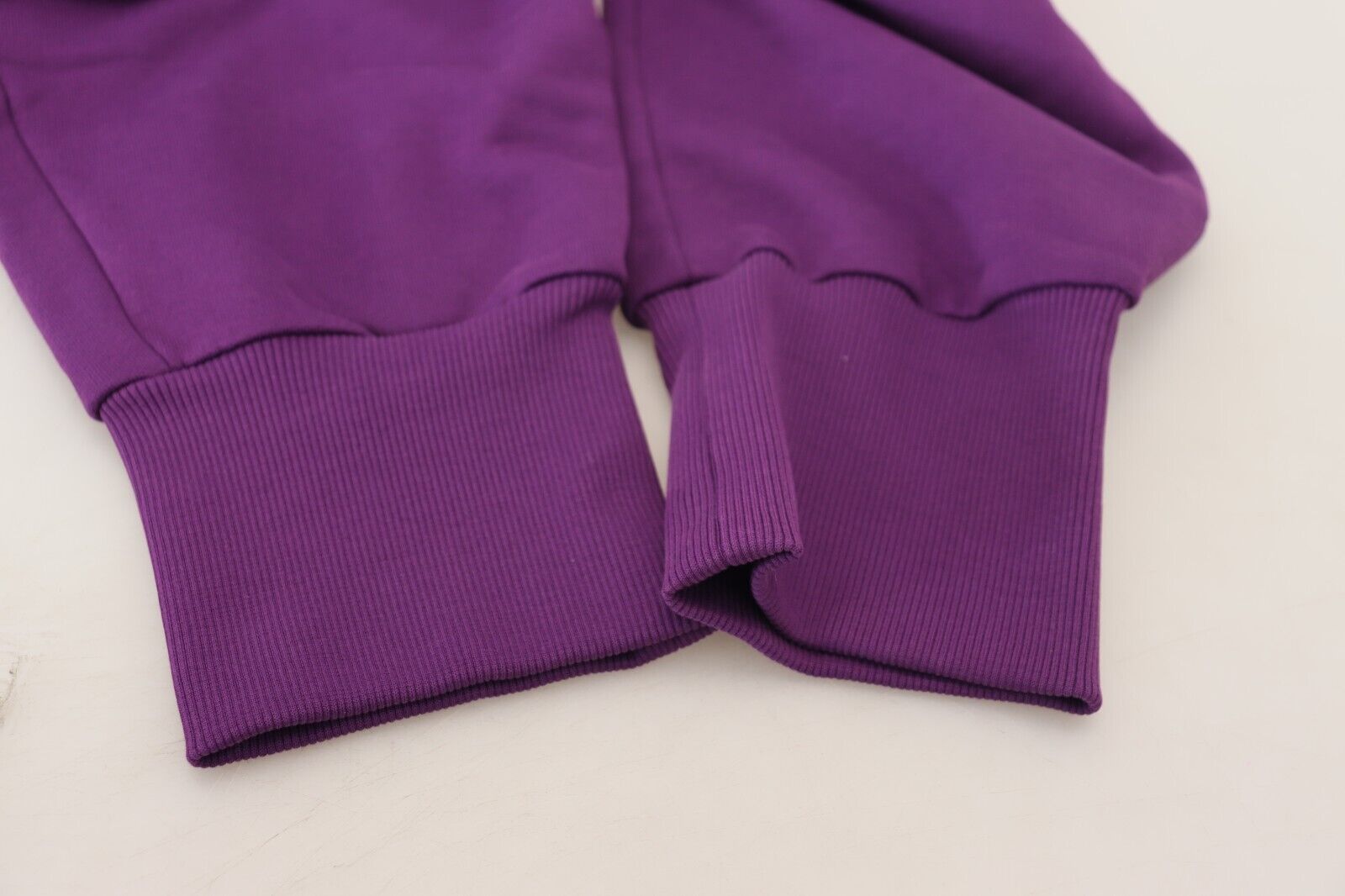 Paarse katoenen cargo joggingbroek