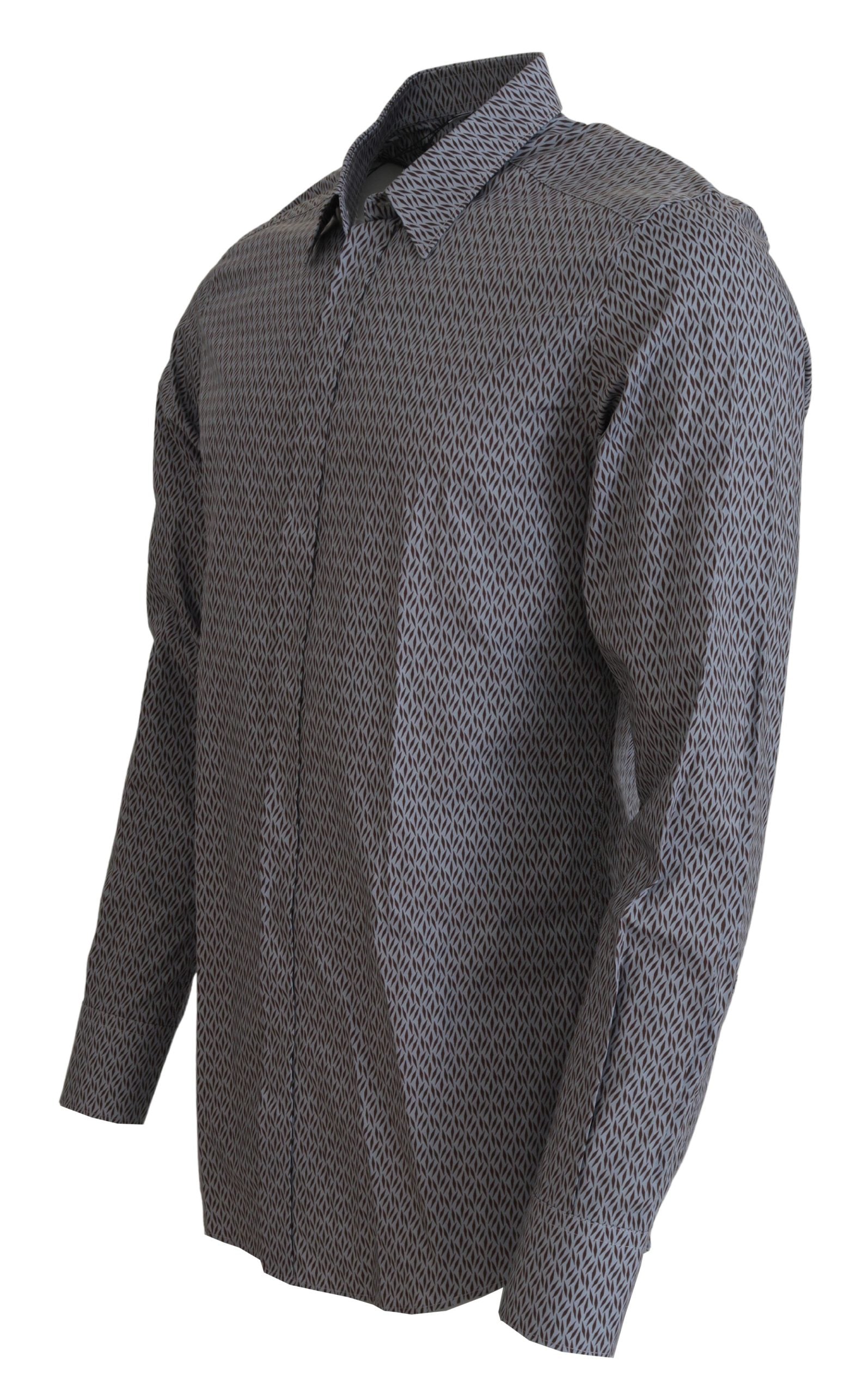 Grijsbruin GOUD Slim Fit Formeel Overhemd