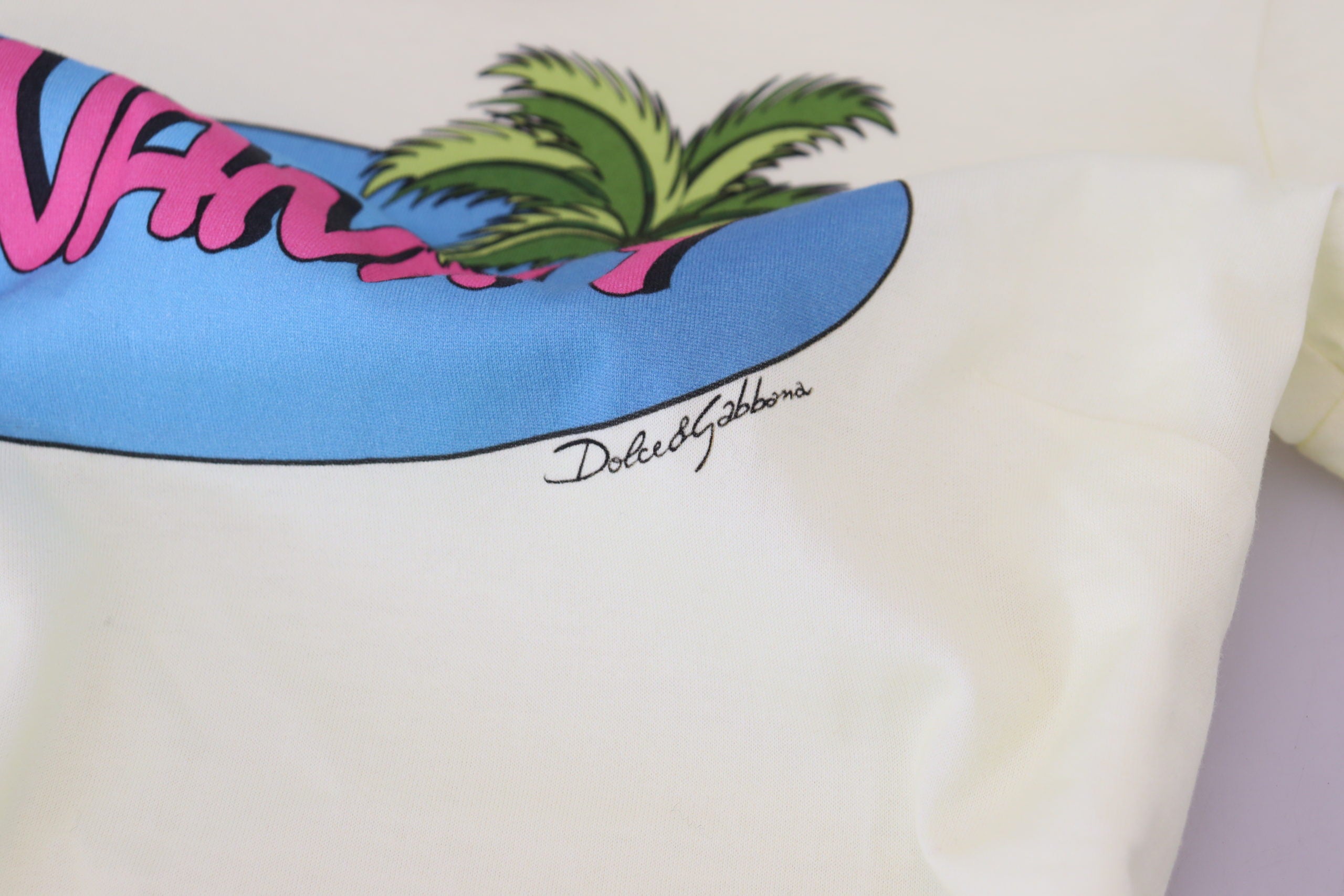 Geel Havanity T-shirt met ronde hals van katoen