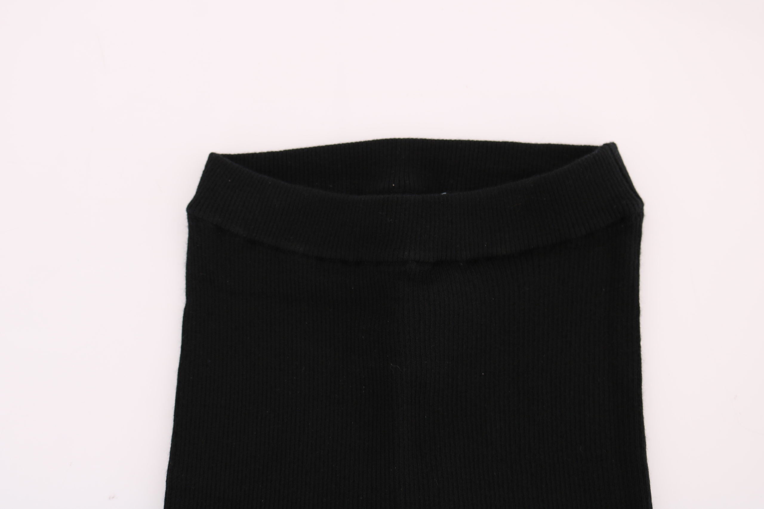 Zwarte slim fit kasjmier broek voor dames