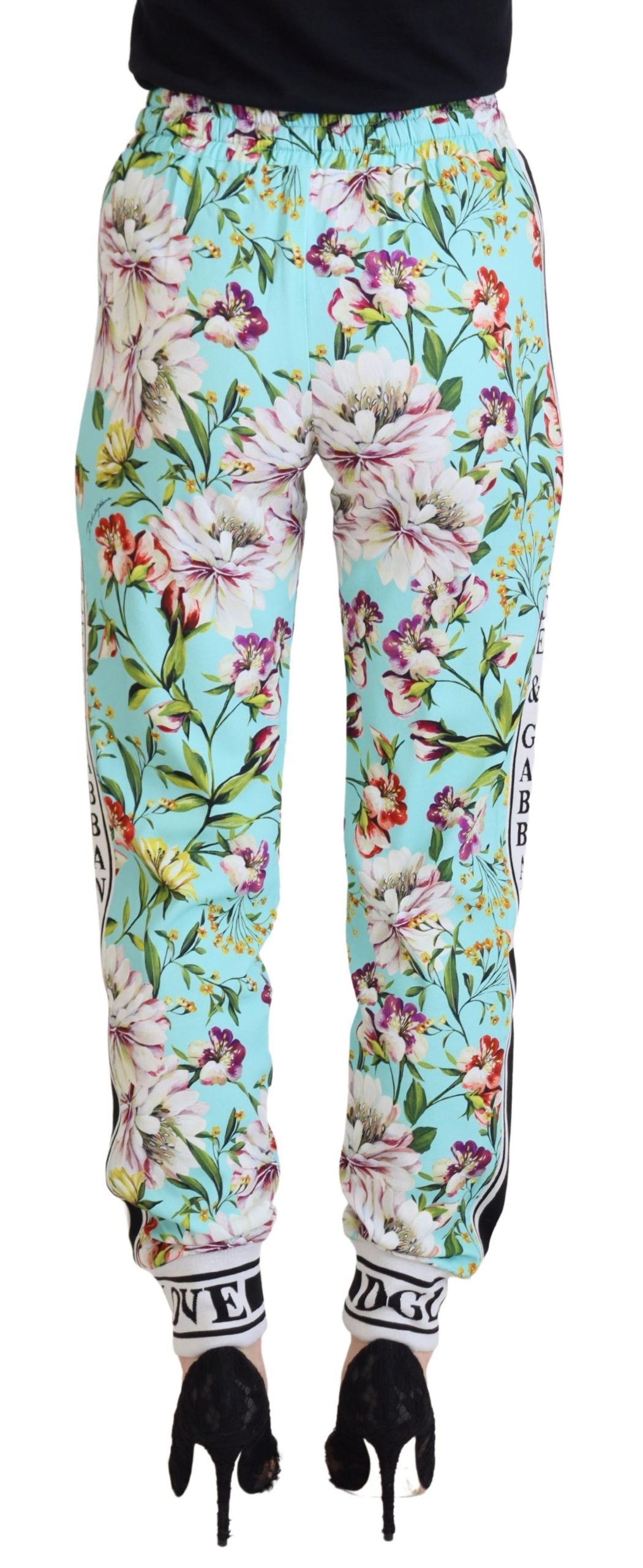 Multicolor bloemen joggingbroek