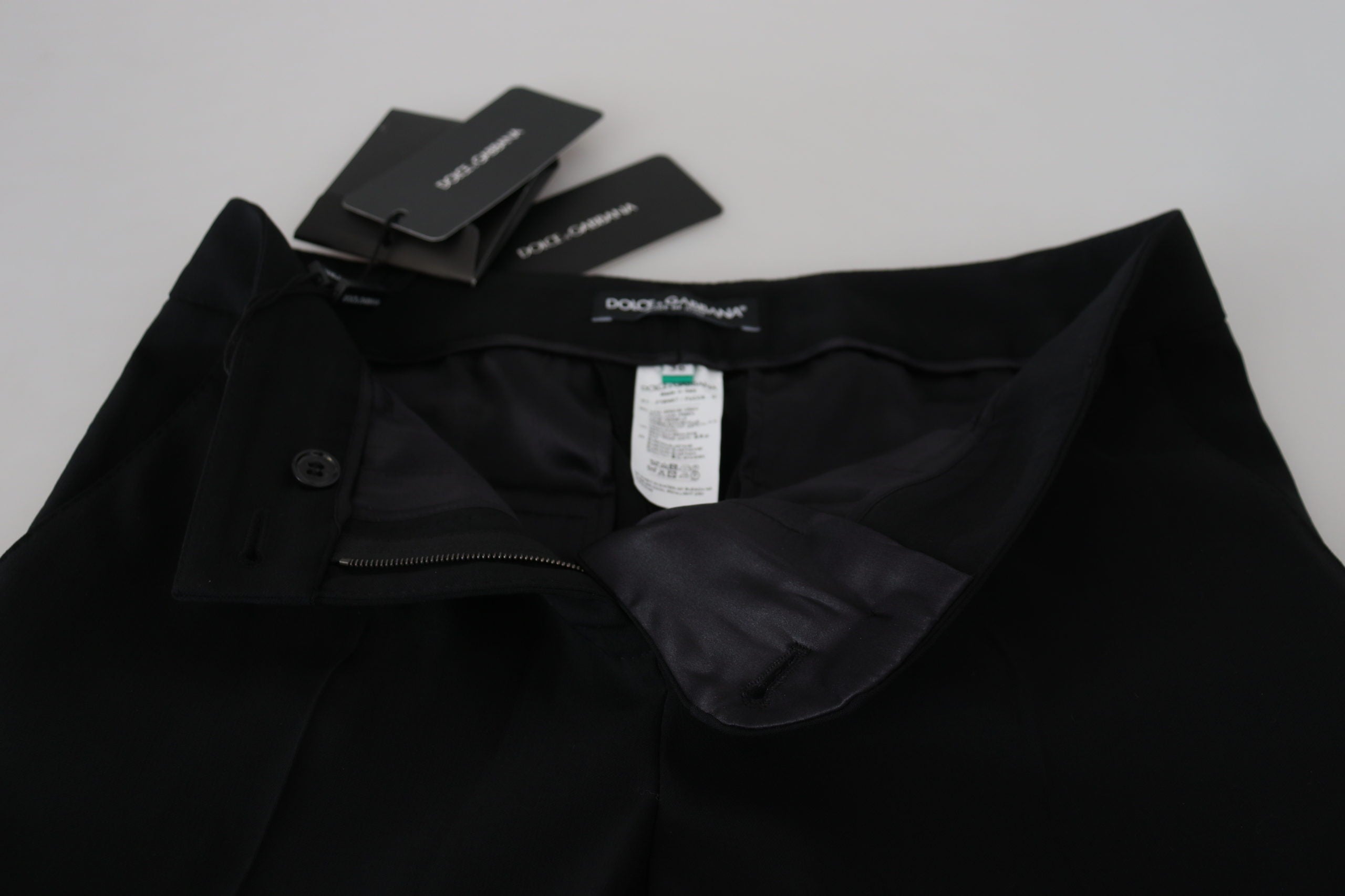 Zwarte damesbroek met hoge taille