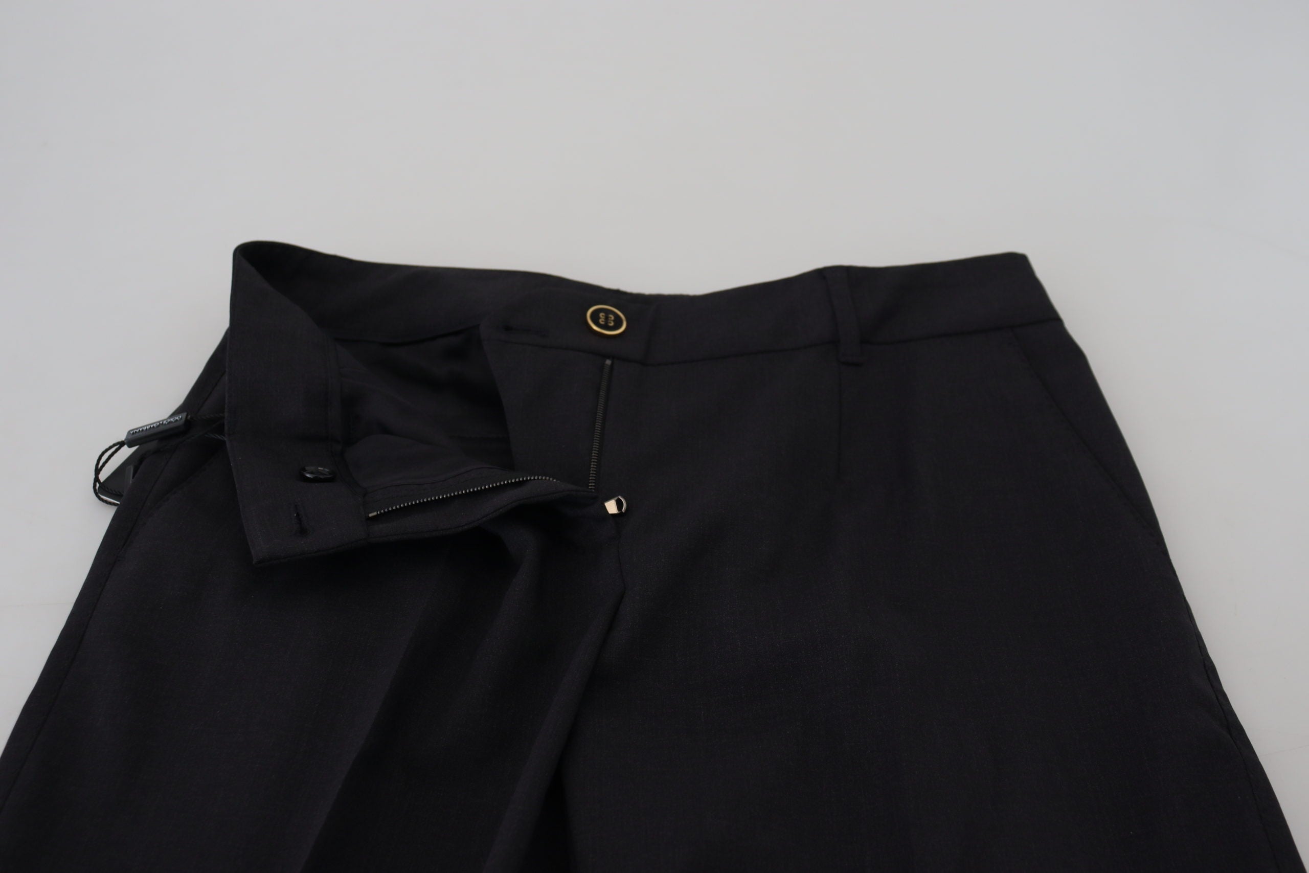 Grijze dames formele taps toelopende broek