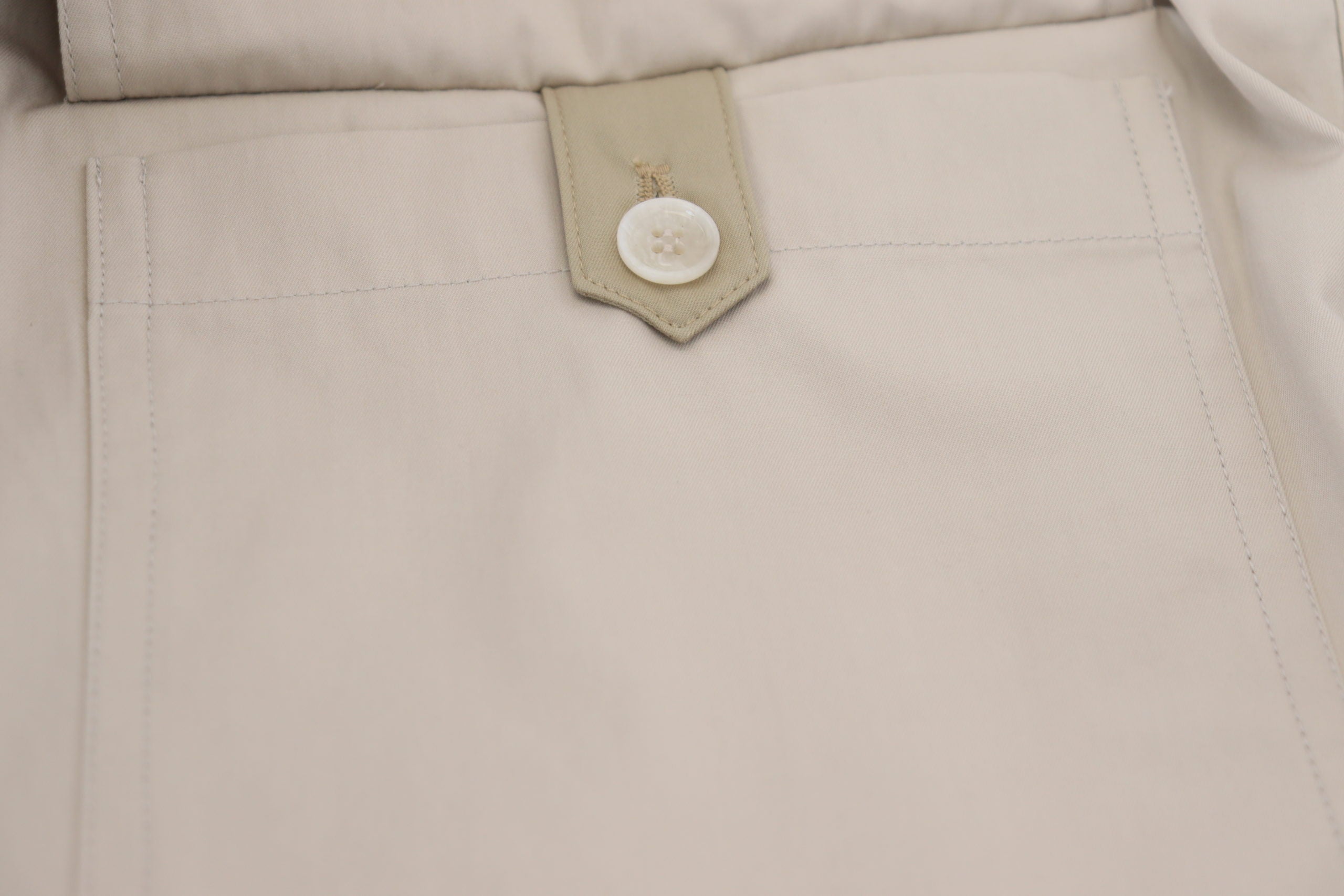 Beige katoenen dames cargobroek