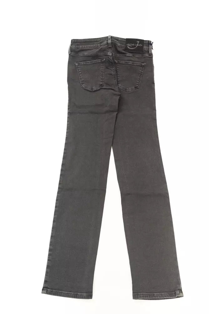 Zwarte katoenen damesjeans