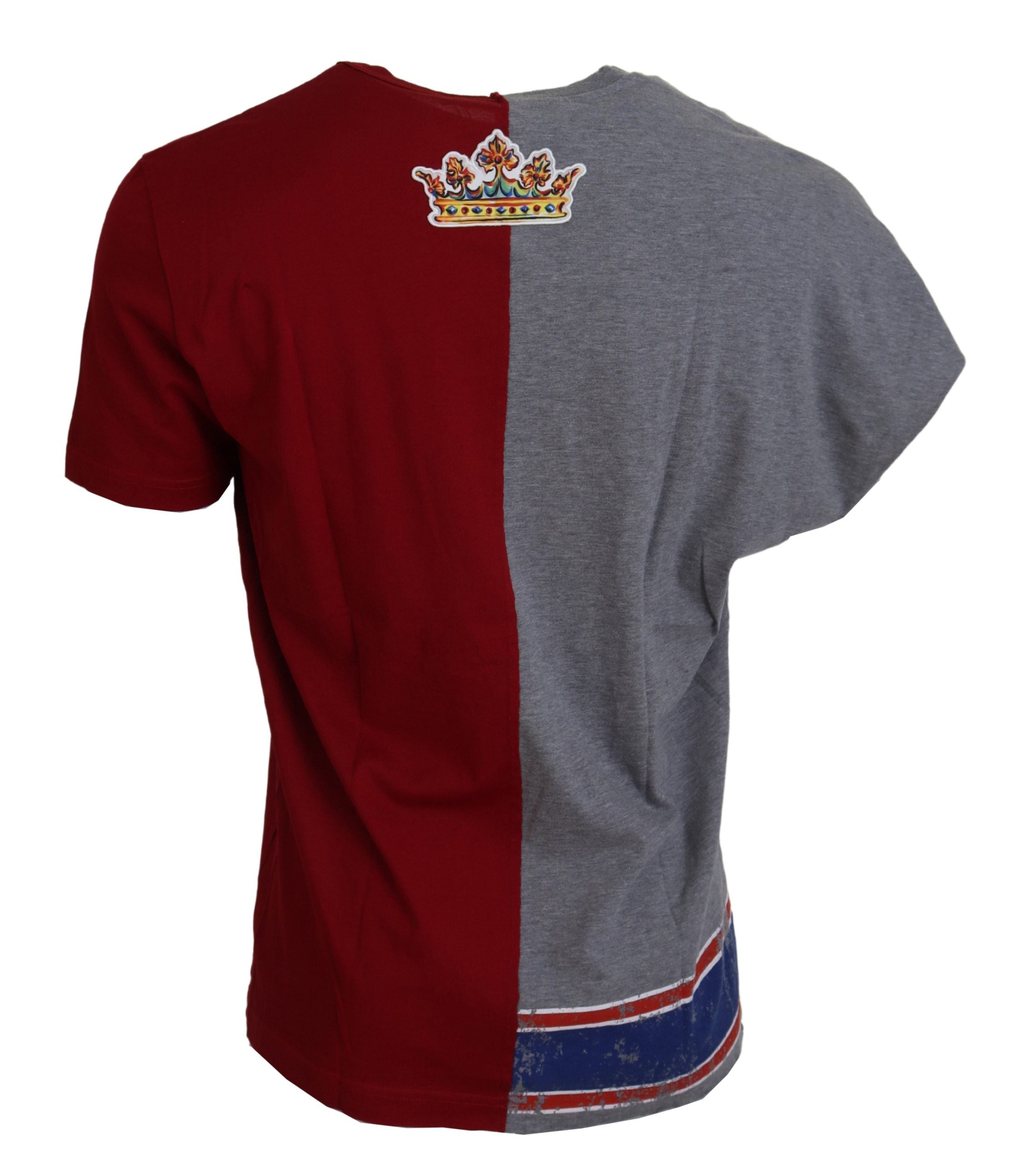 Roodgrijs twee-model DG Angel Crewneck T-shirt