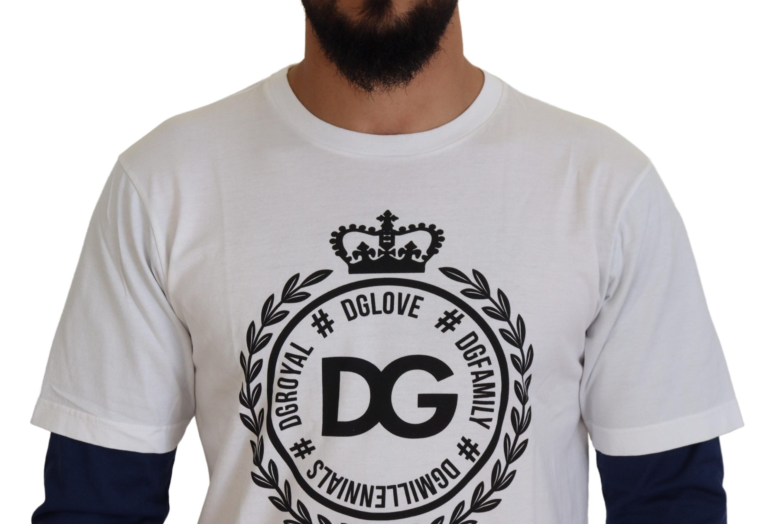 Witblauwe DG Crown Pullover Trui