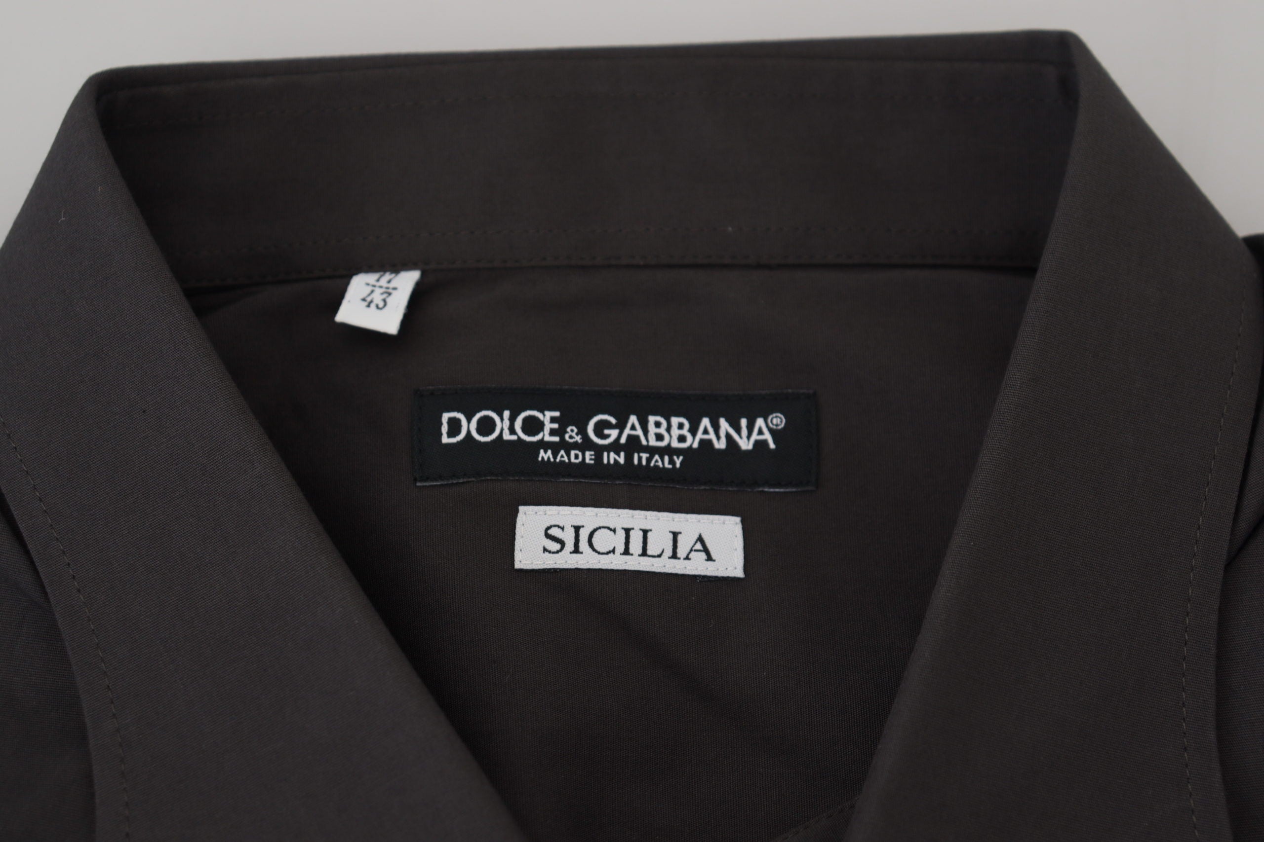 Grijs SICILIA Slim Fit Stretch Overhemd