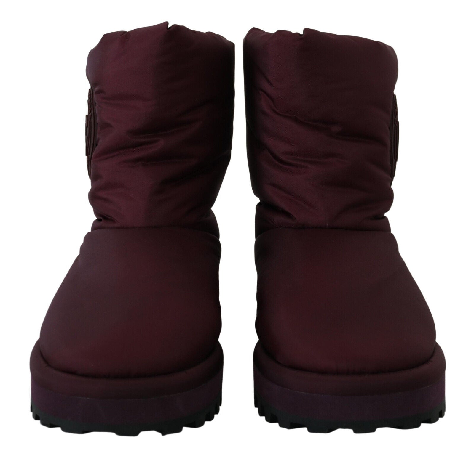 Bordeaux Nylon Laarzen Gevoerde Midschoenen