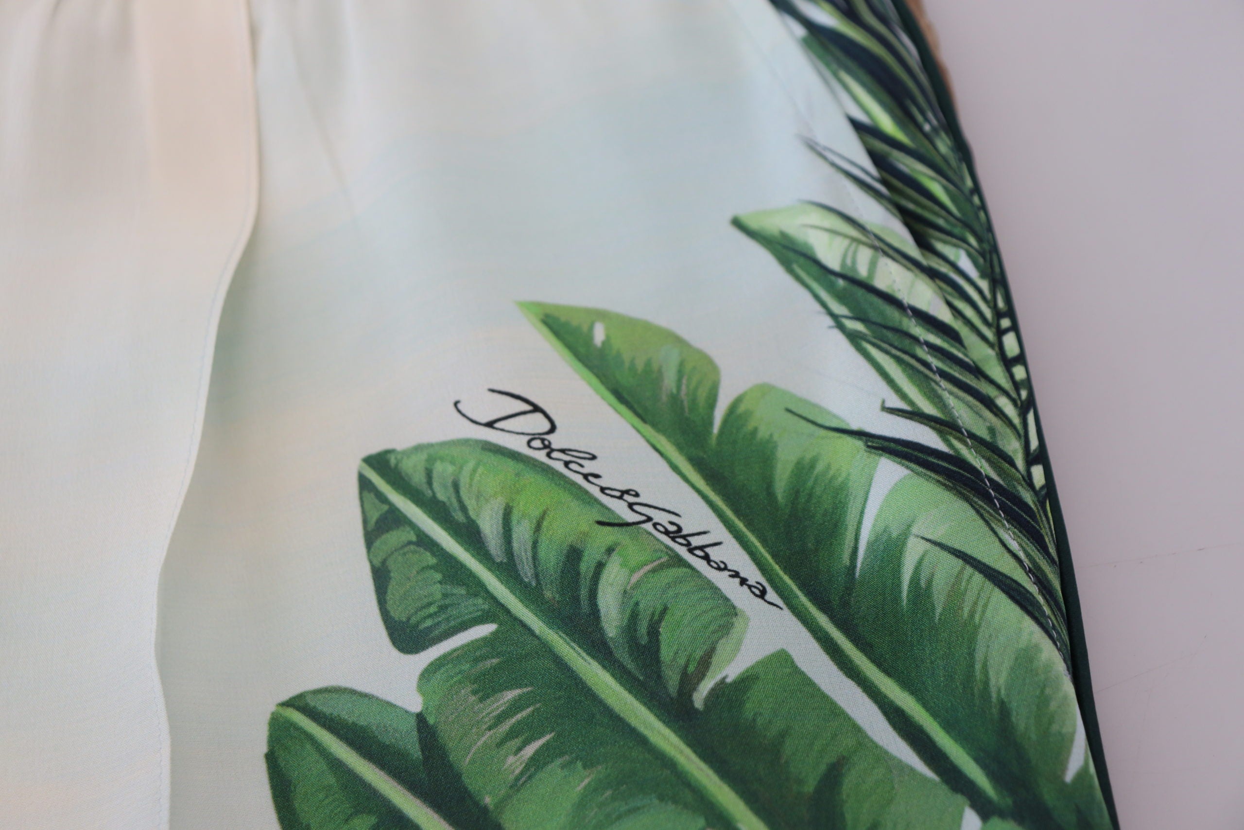 Witte joggingbroek met bloemenprint voor heren