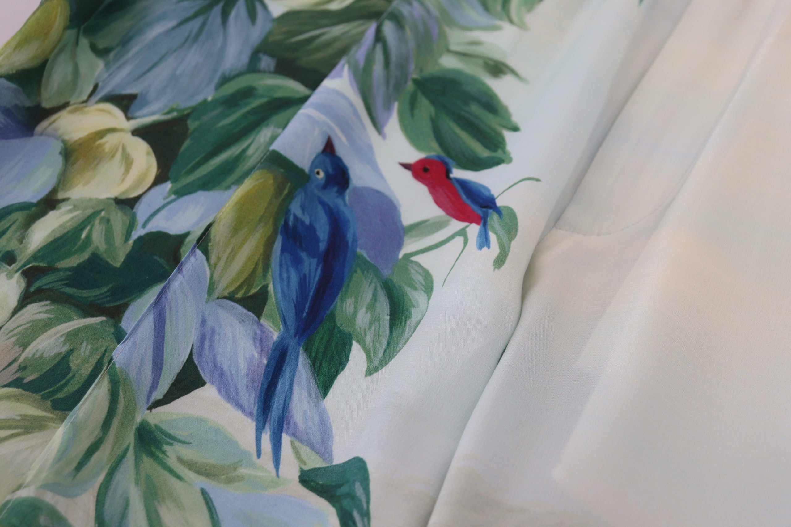 Witte joggingbroek met bloemenprint voor heren