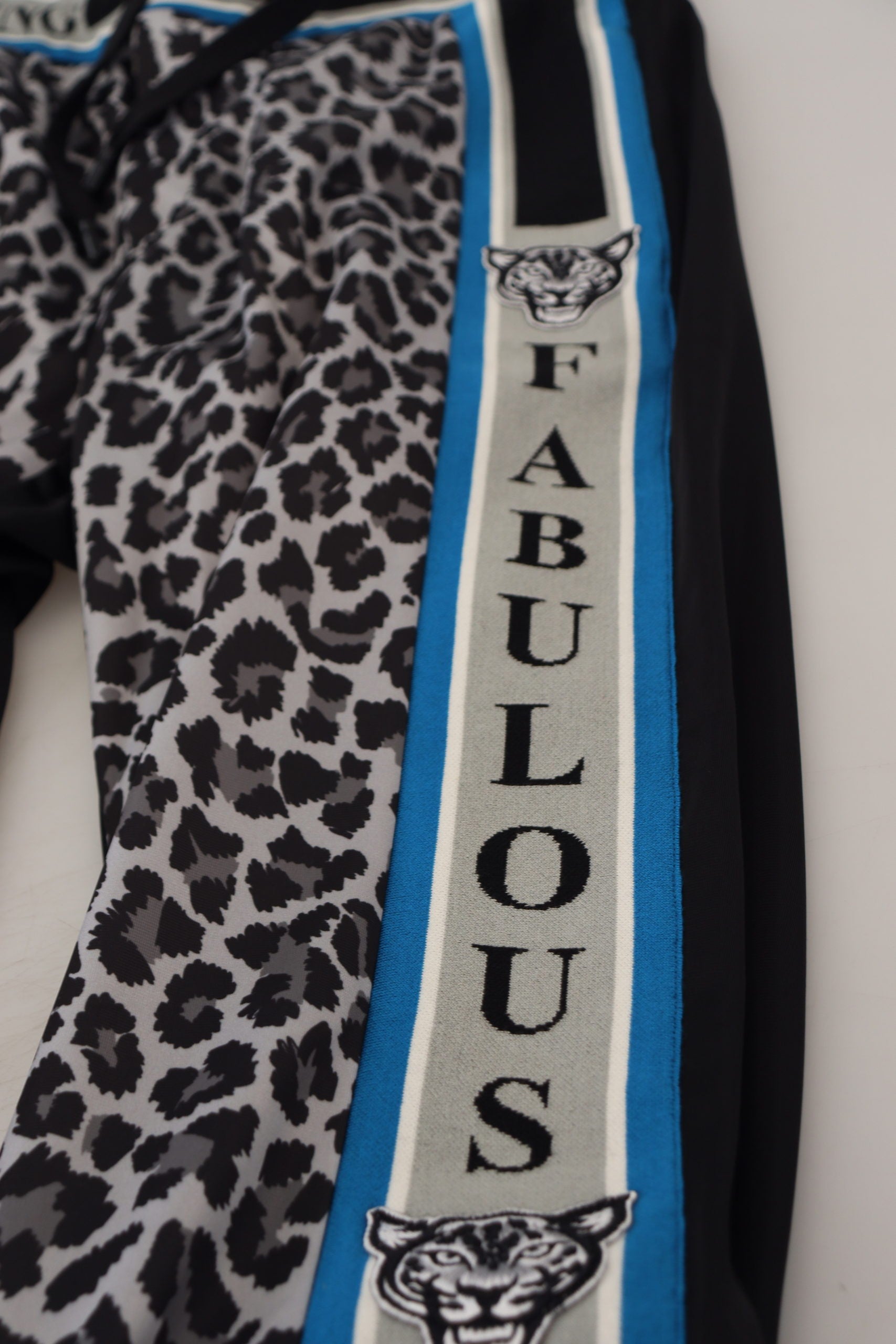 Multicolor DG King luipaardprint joggingbroek