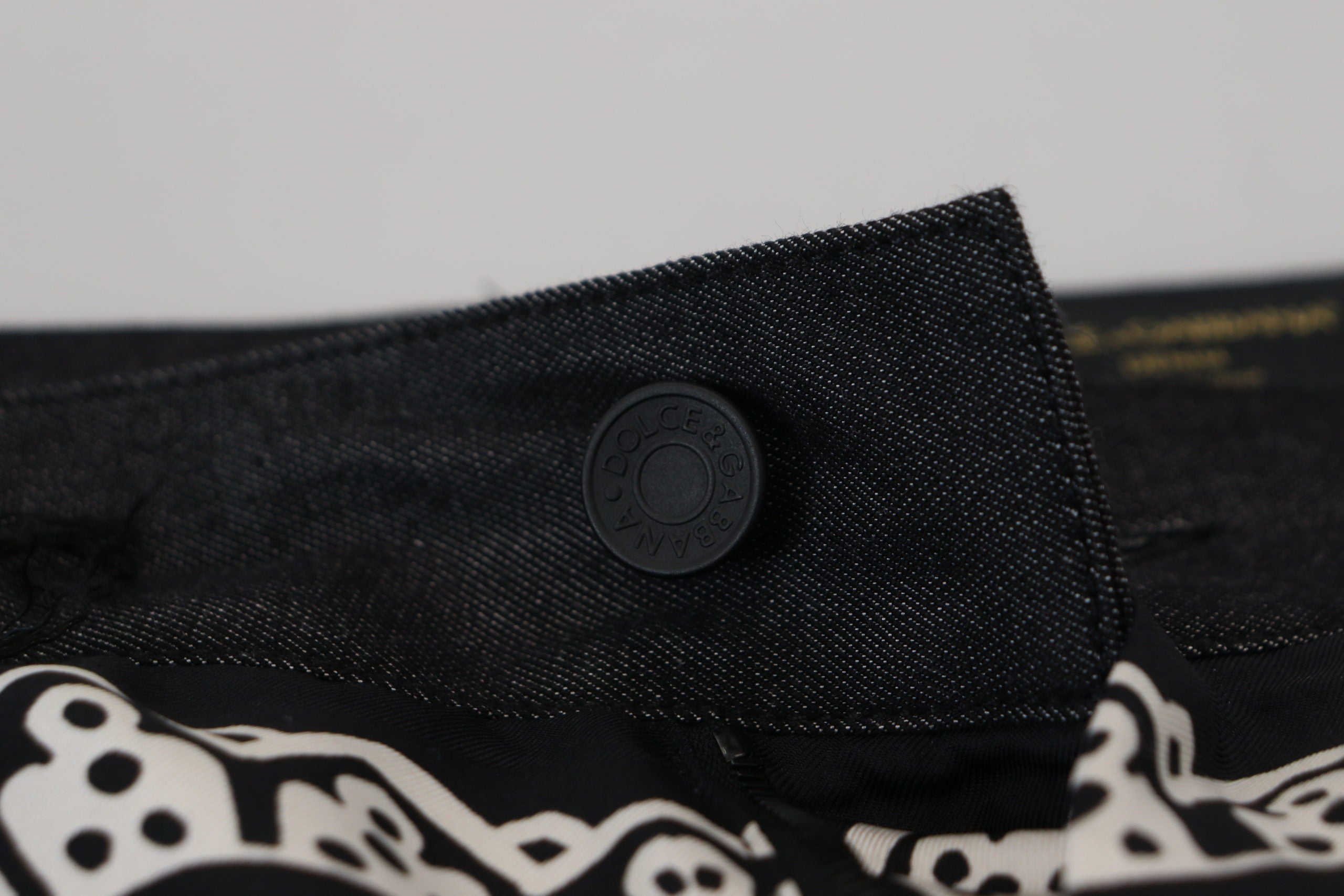 Zwarte zijden bandana-printbroek