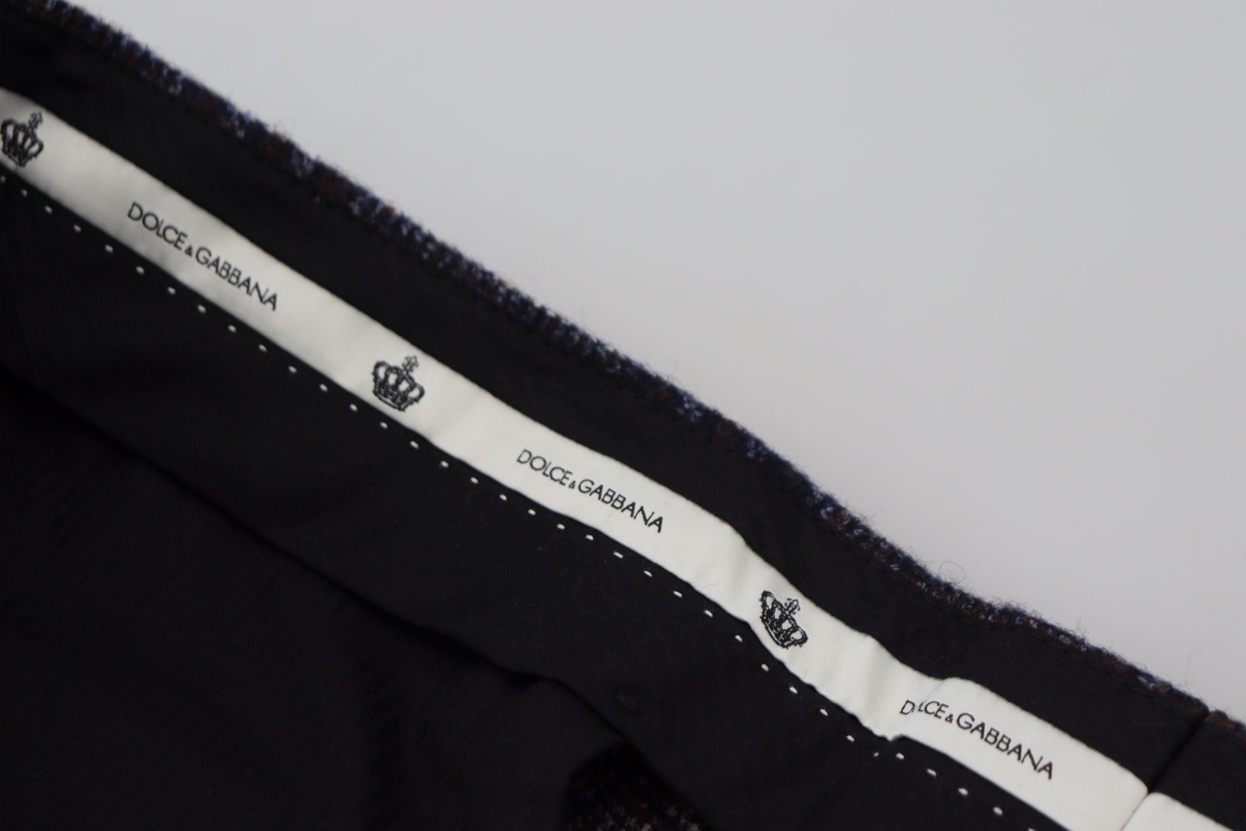 Grijze geruite herenbroek met middelhoge taille