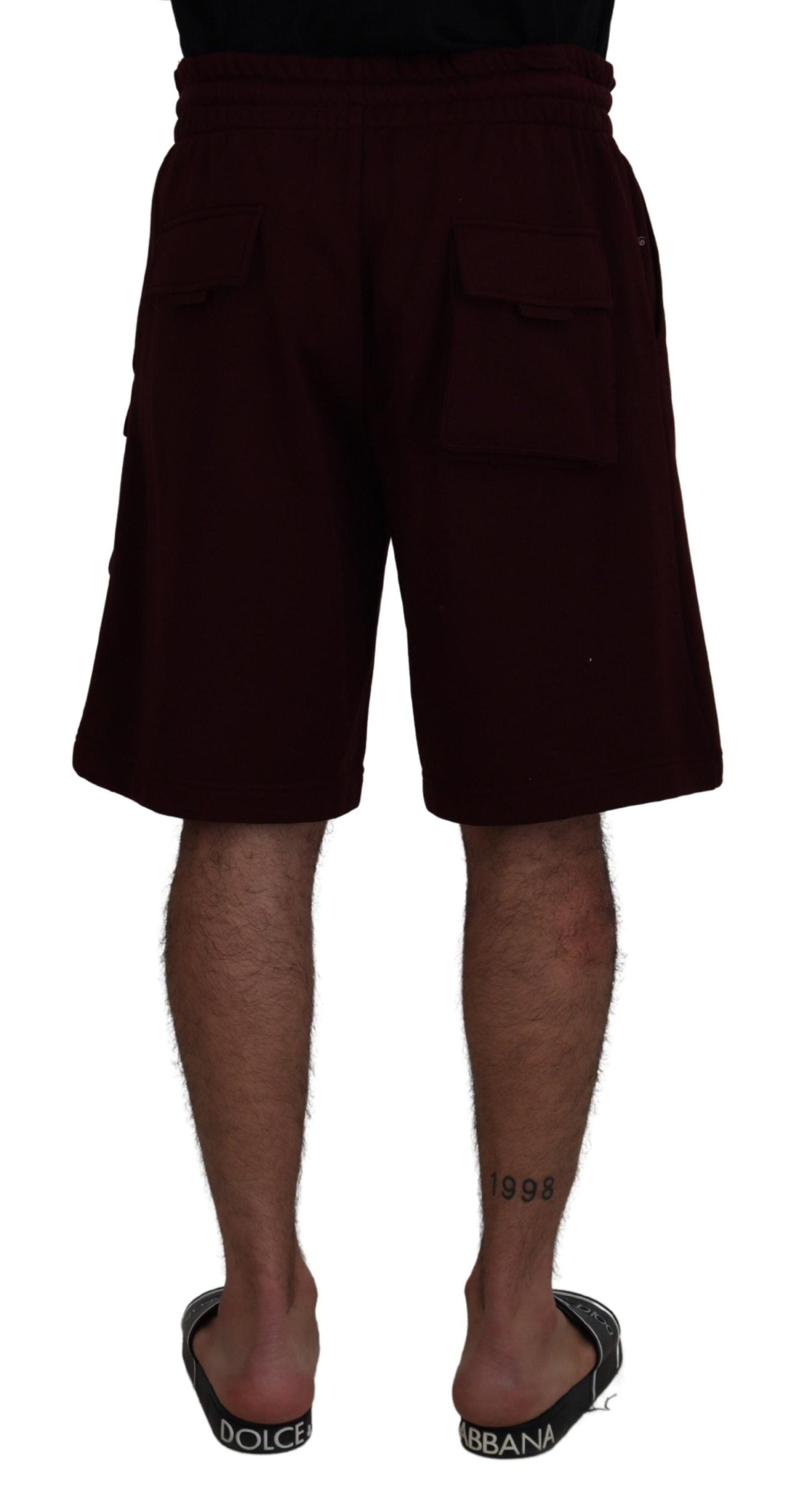 Maroon Bermuda Cargo Heren Shorts