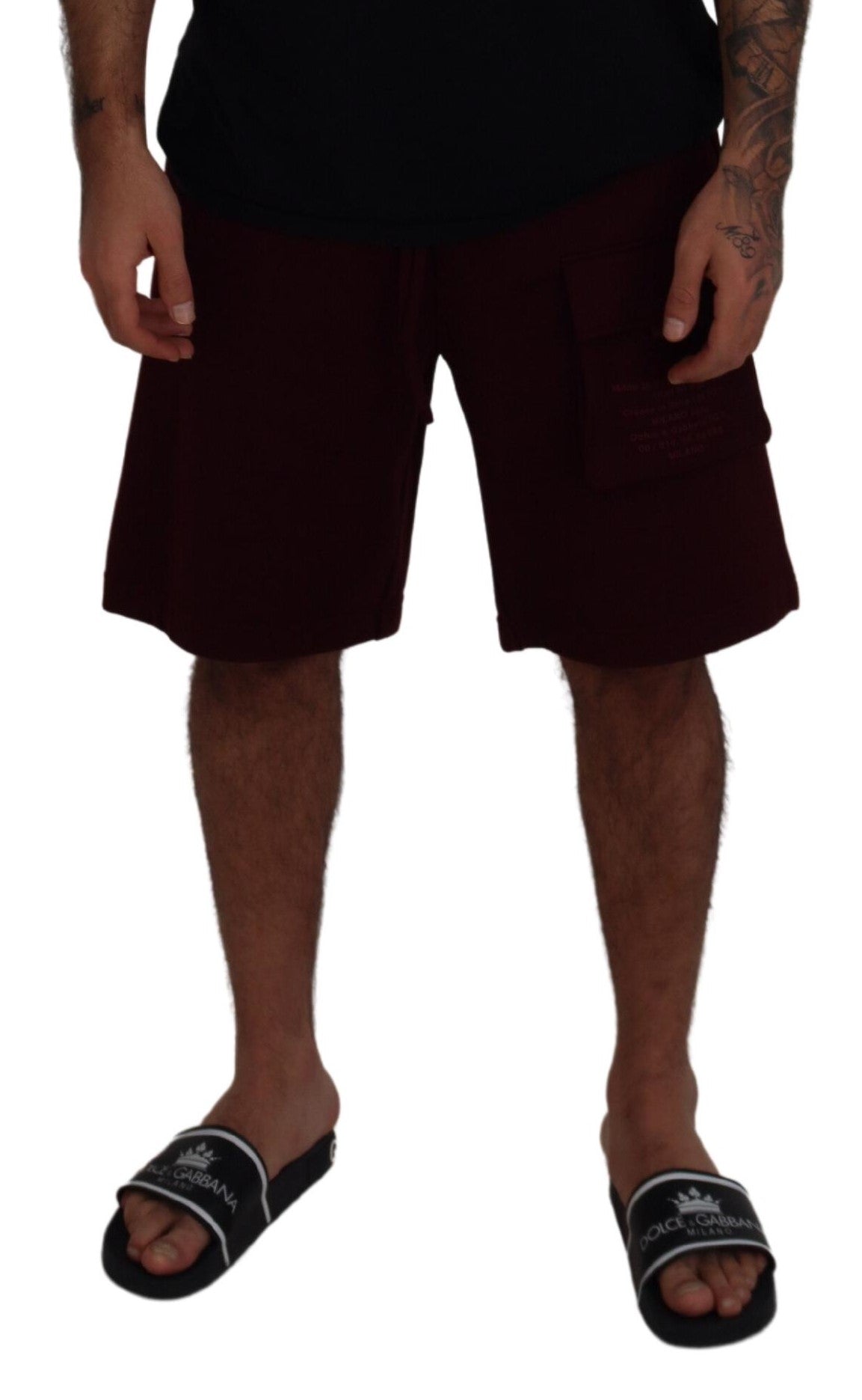Maroon Bermuda Cargo Heren Shorts