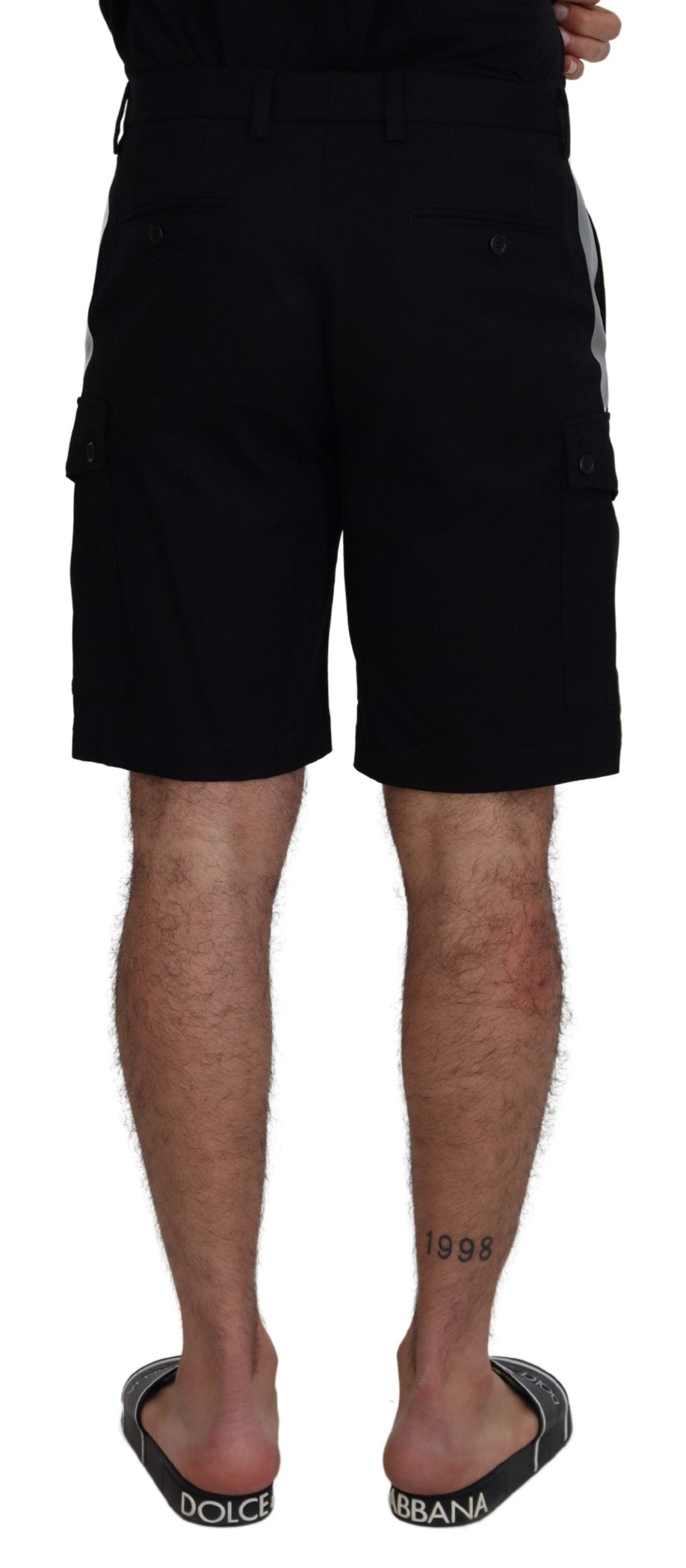 Zwarte Bermuda Cargo Casual Shorts