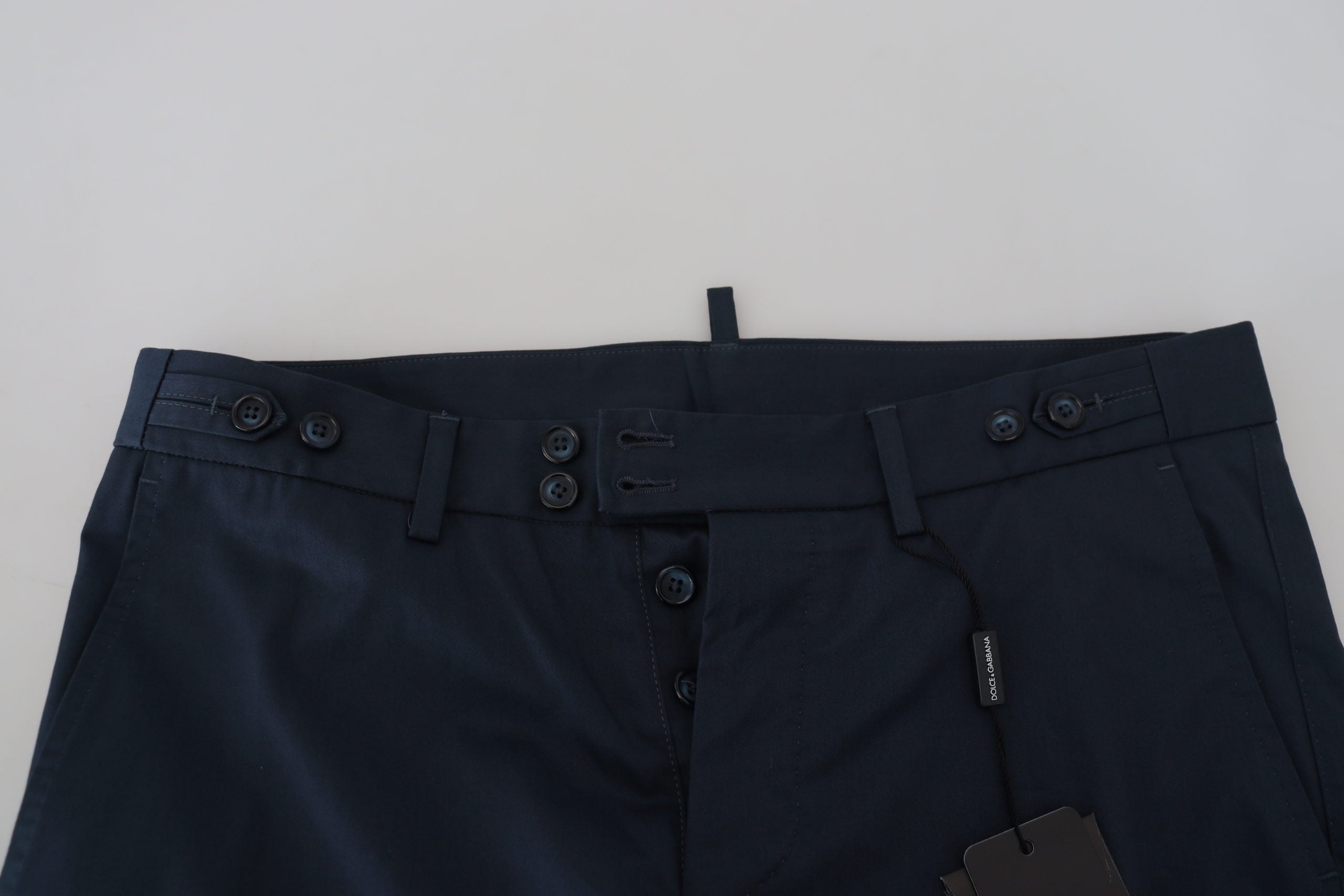 Blauwe Bermuda lage taille heren shorts