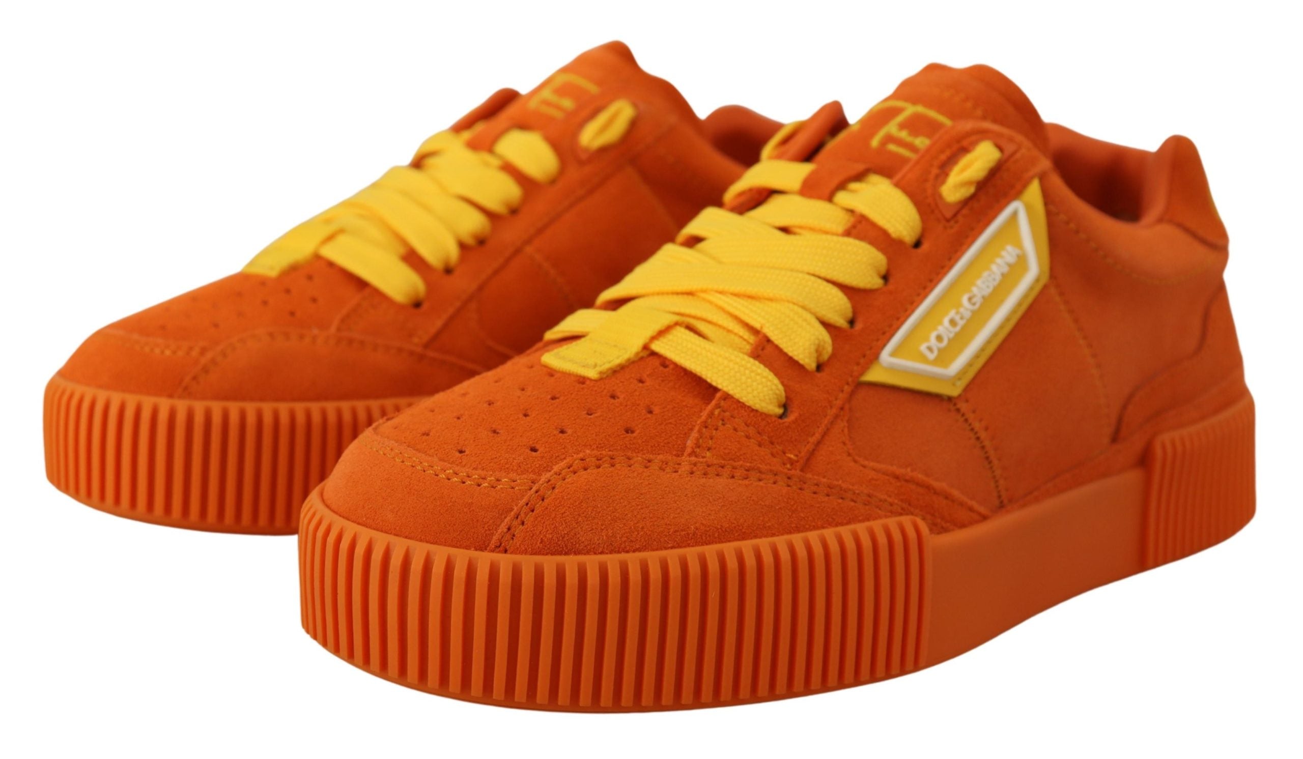 Oranje leren Pj Tucker sneakers