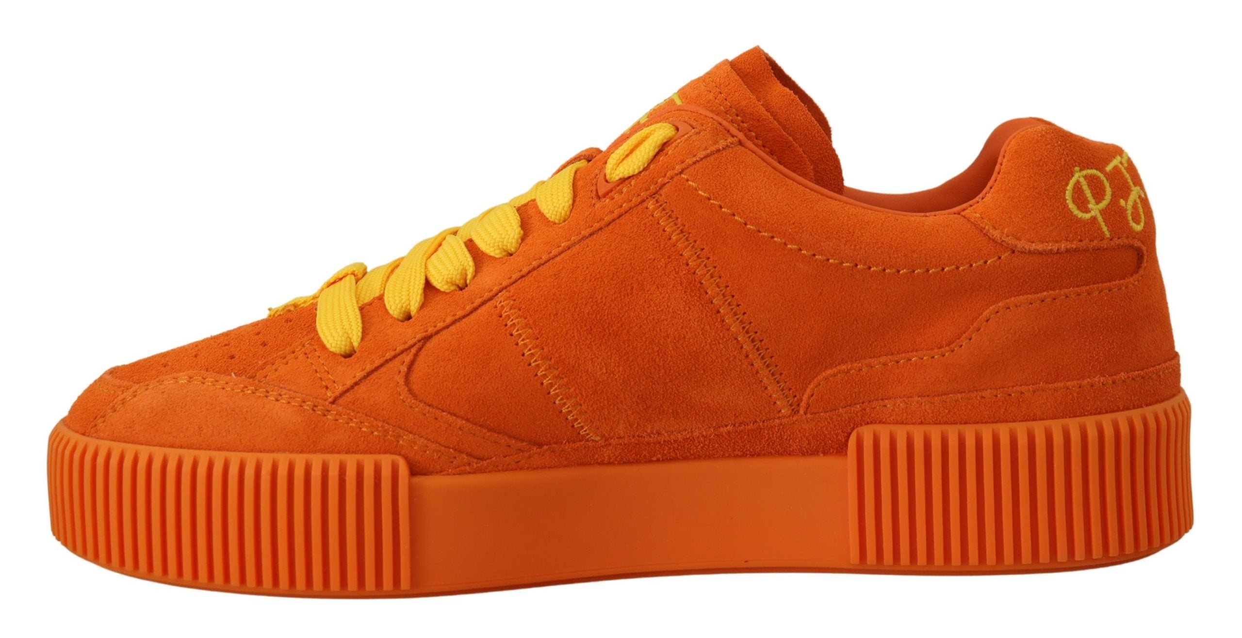 Oranje leren Pj Tucker sneakers
