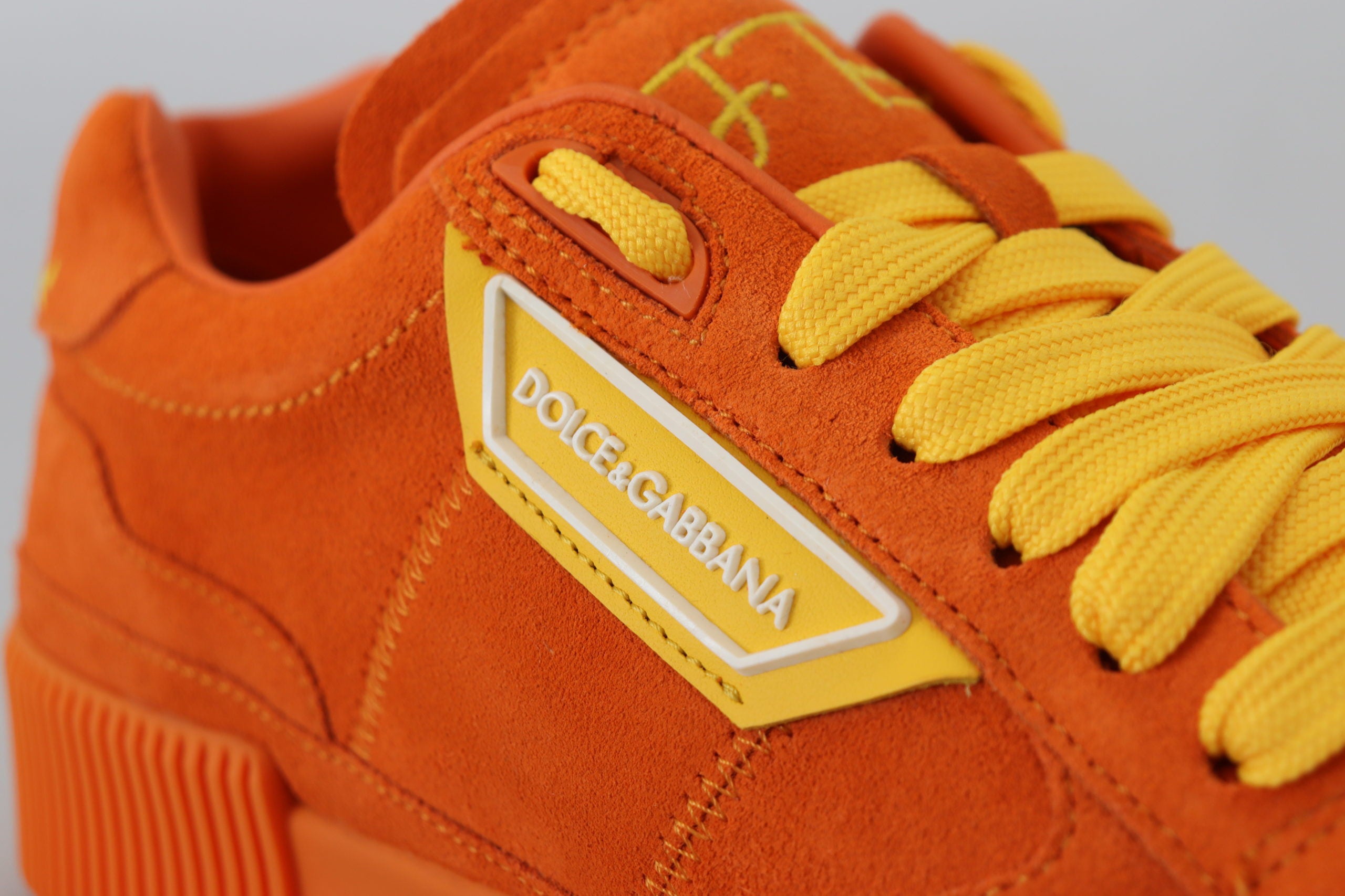 Oranje leren Pj Tucker sneakers