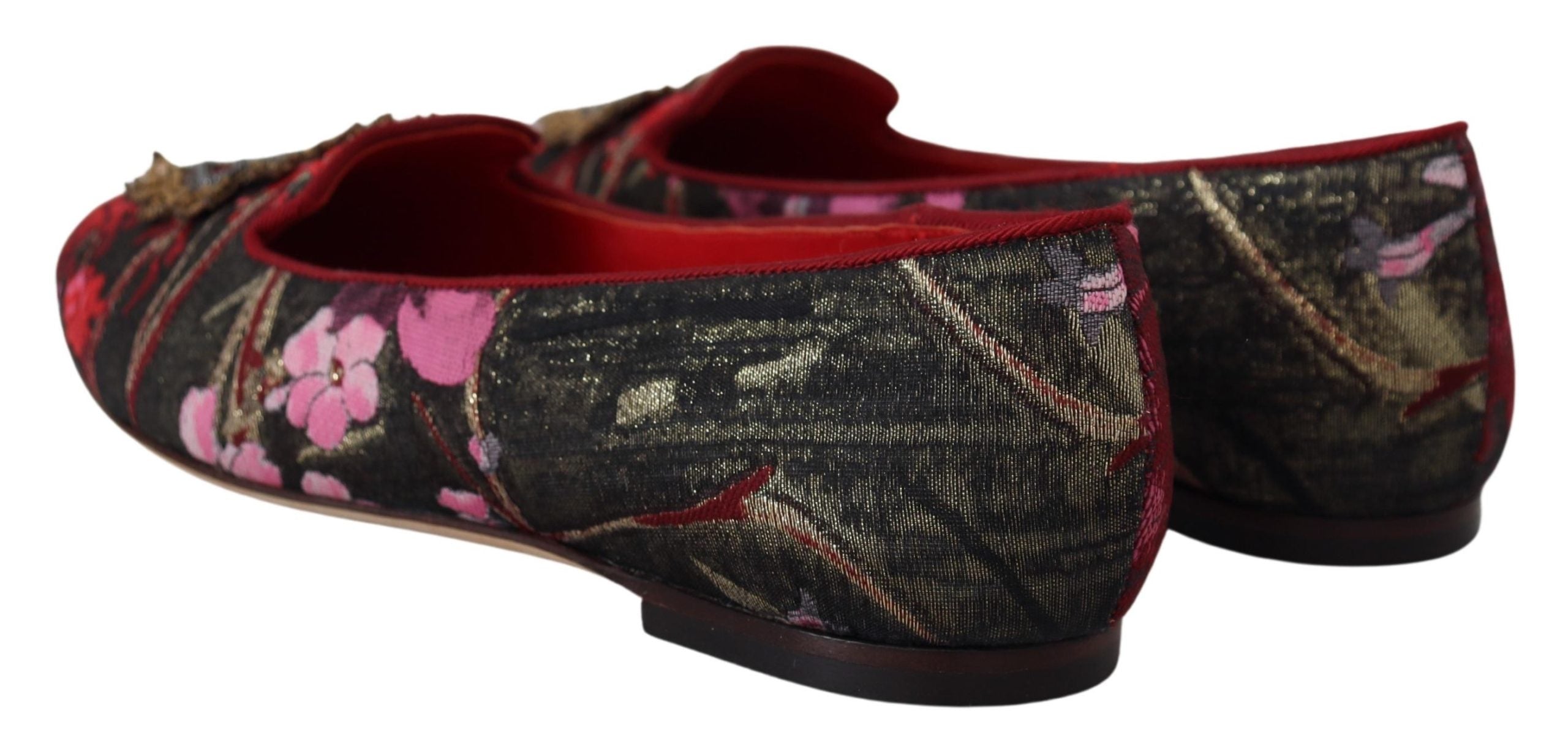Multicolor Jacquard Sacred Heart Patch Slip On Schoenen