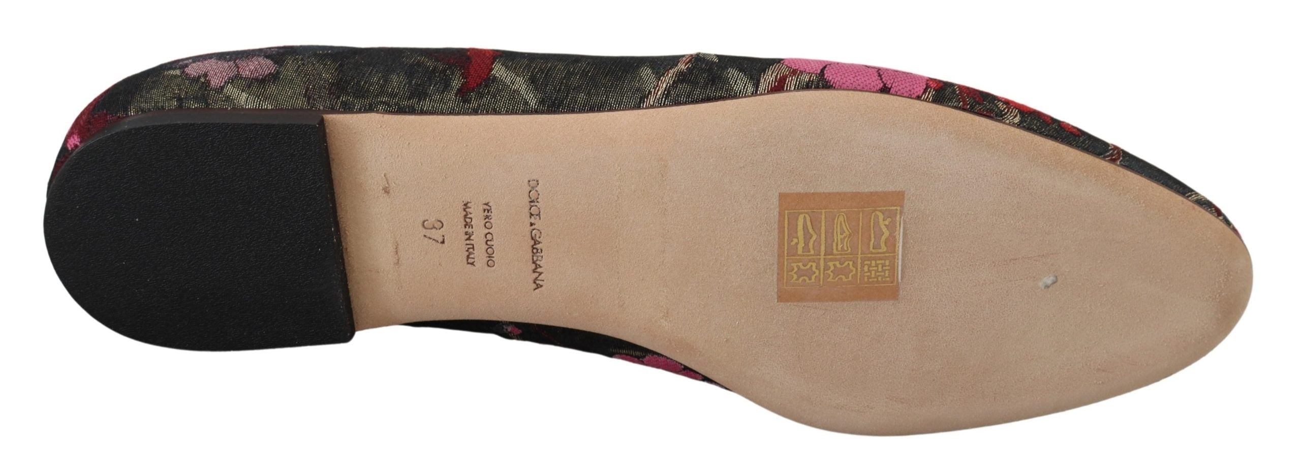 Multicolor Jacquard Sacred Heart Patch Slip On Schoenen