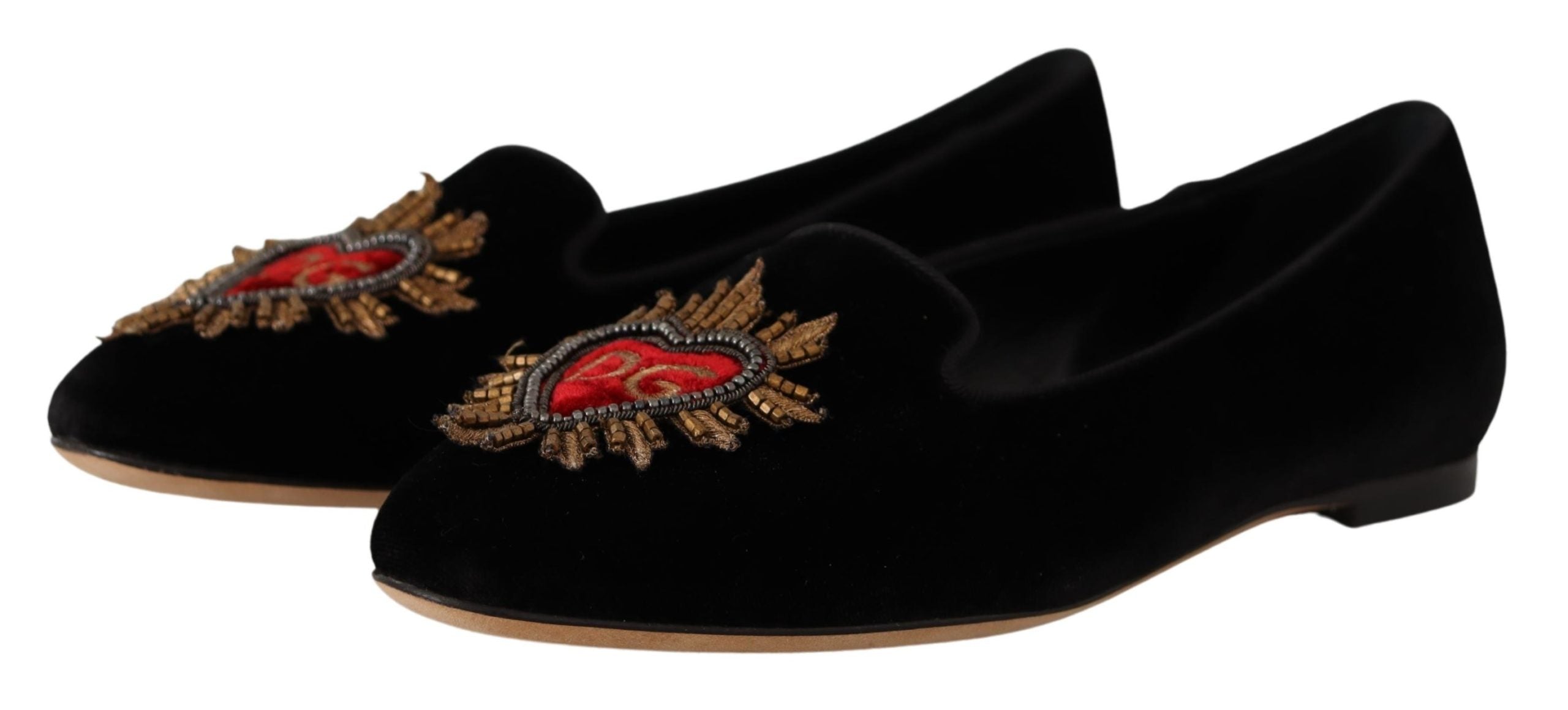 Zwarte DG Sacred Heart Patch instappers