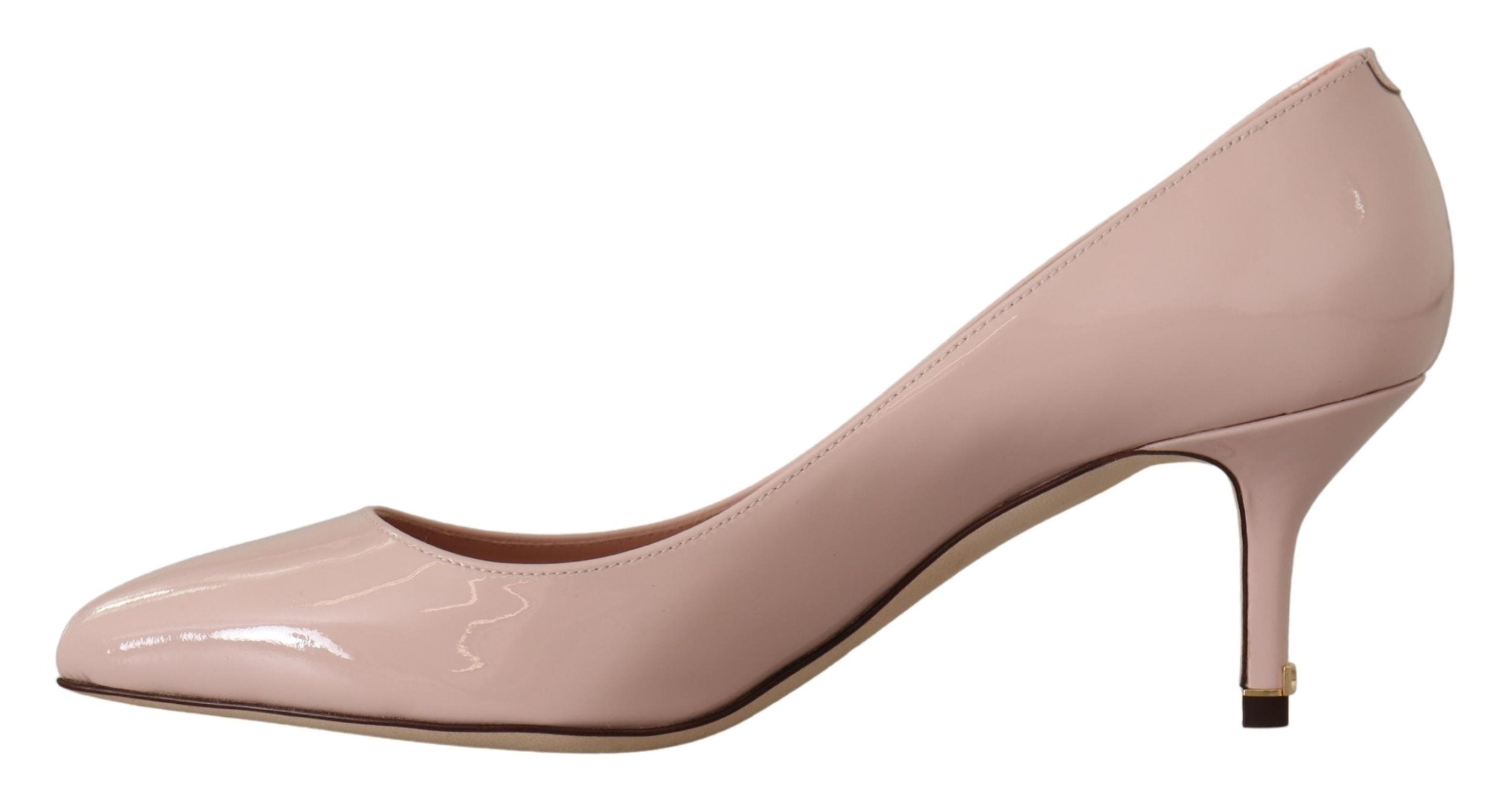 Roze lakleren kitten heels pumps schoenen