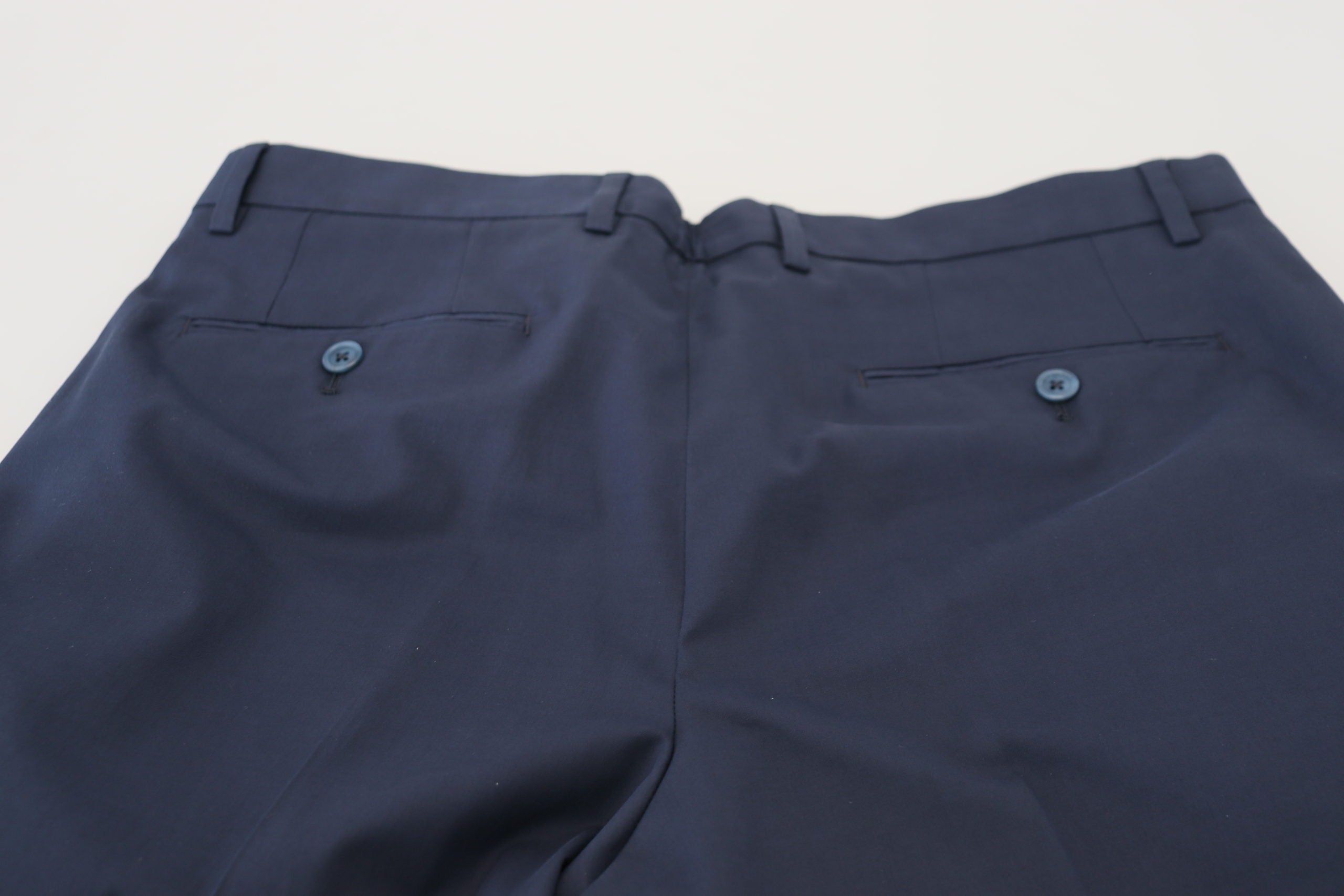 Blauwe chino's, katoenen stretch, casual shorts