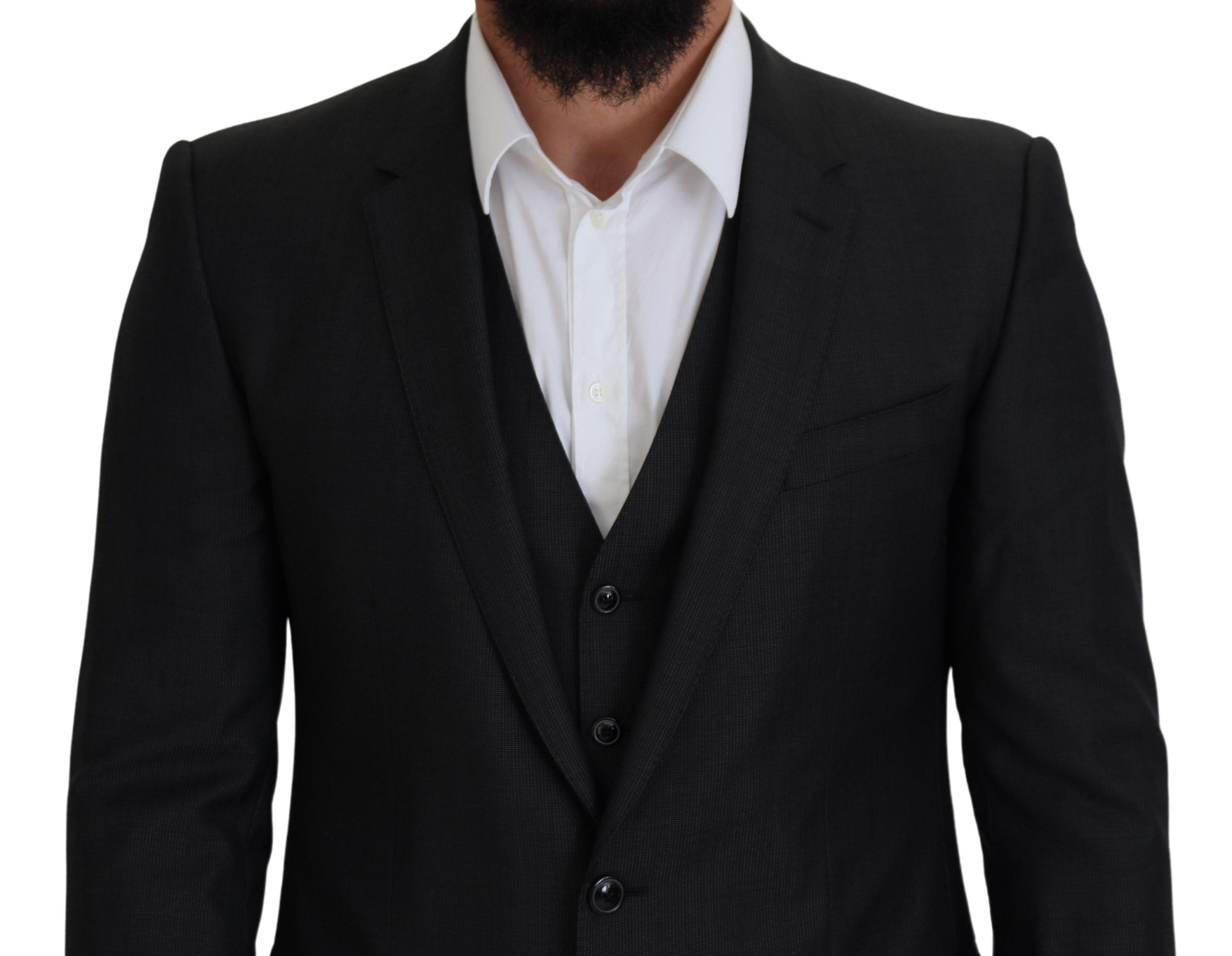 Grijs MARTINI 3-delig slim fit pak