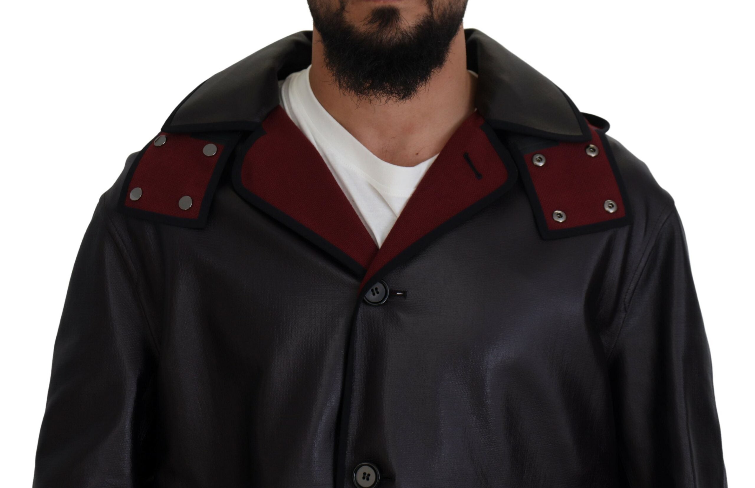 Zwarte trenchcoat met capuchon en katoenen parka