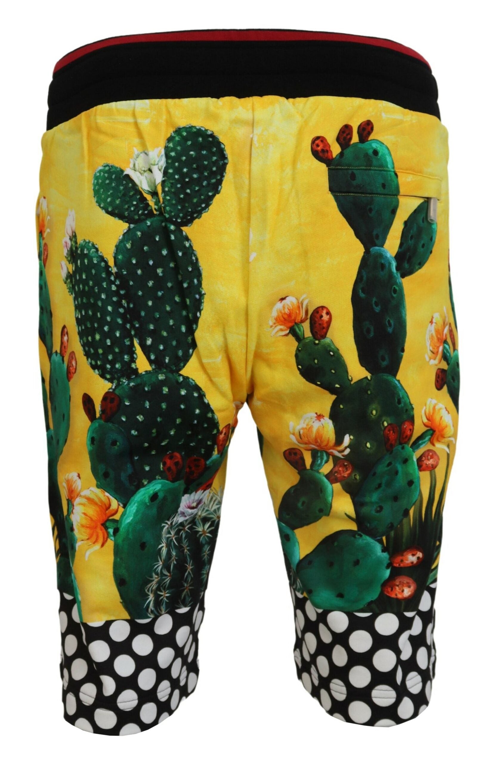 Veelkleurige katoenen sweatshorts met cactusprint