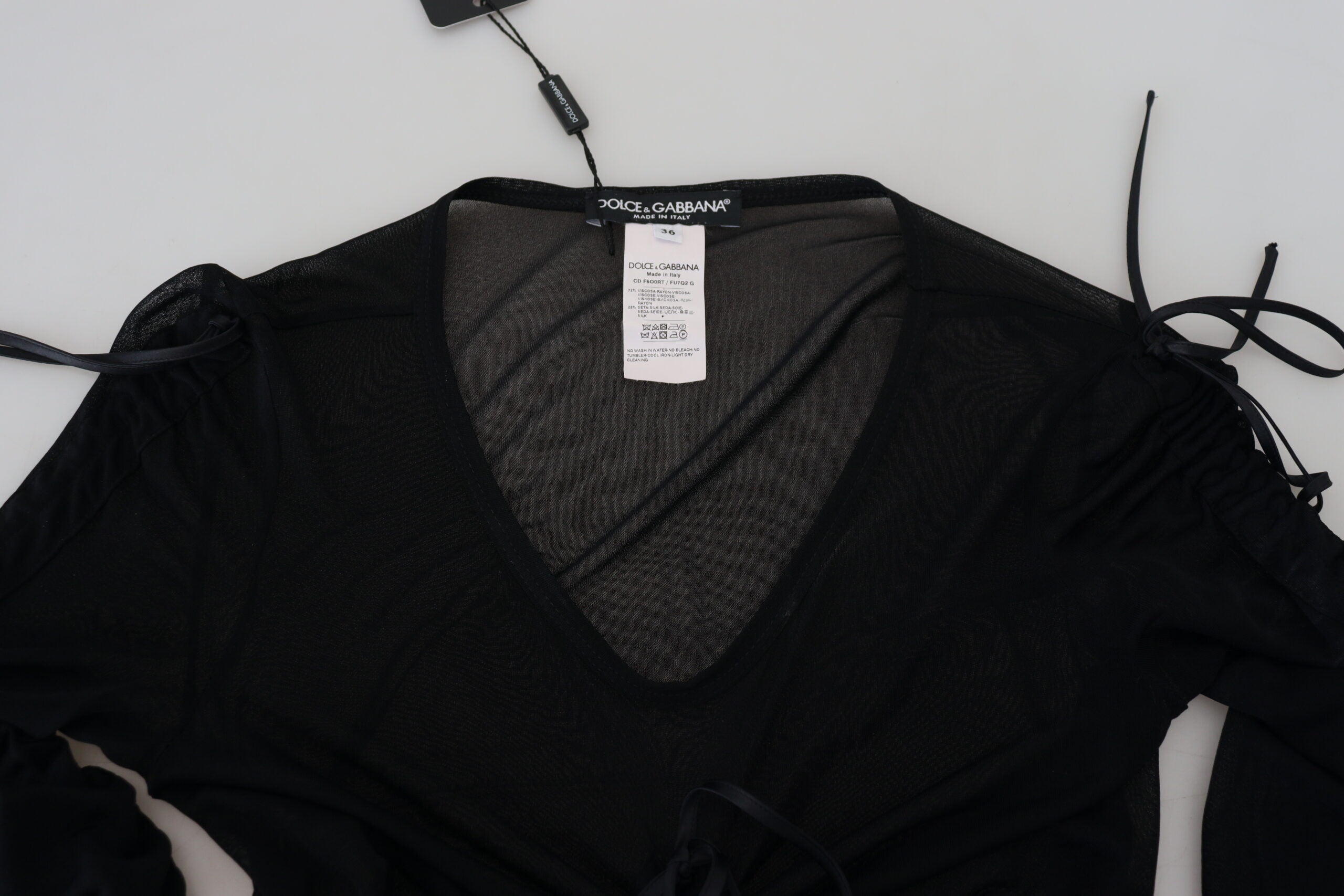 Zwarte viscose bodycon mantel midi-jurk