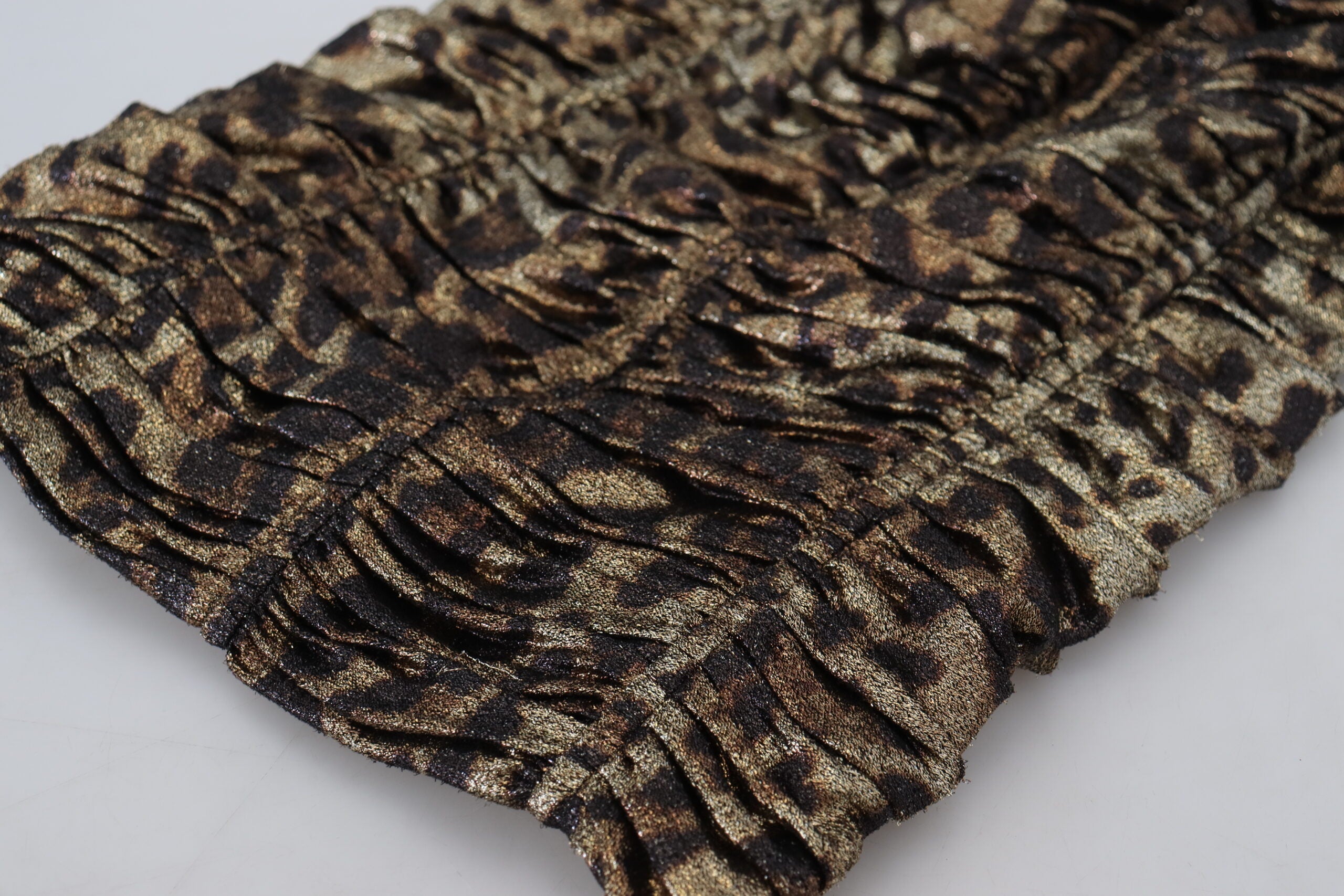 Meerkleurige luipaard bodycon mantel midi-jurk