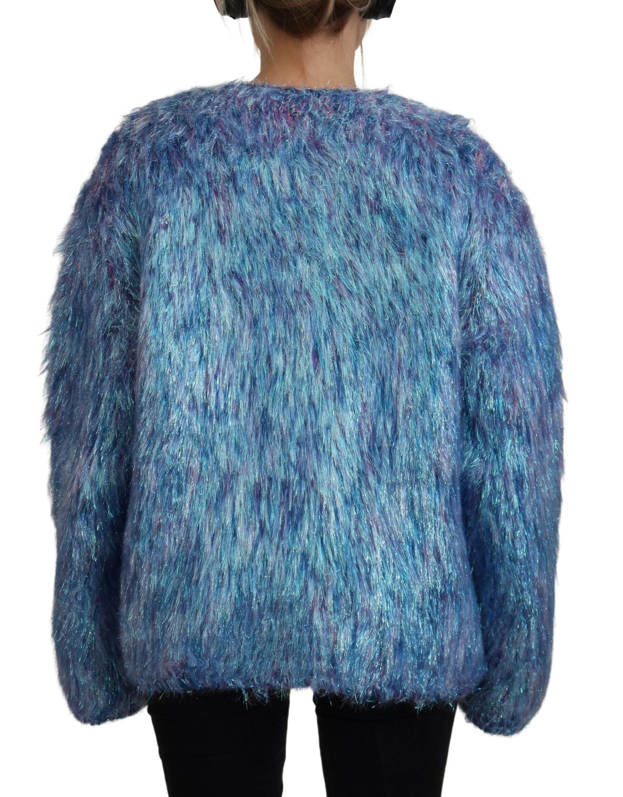 Jas met veelkleurige polyester franjes