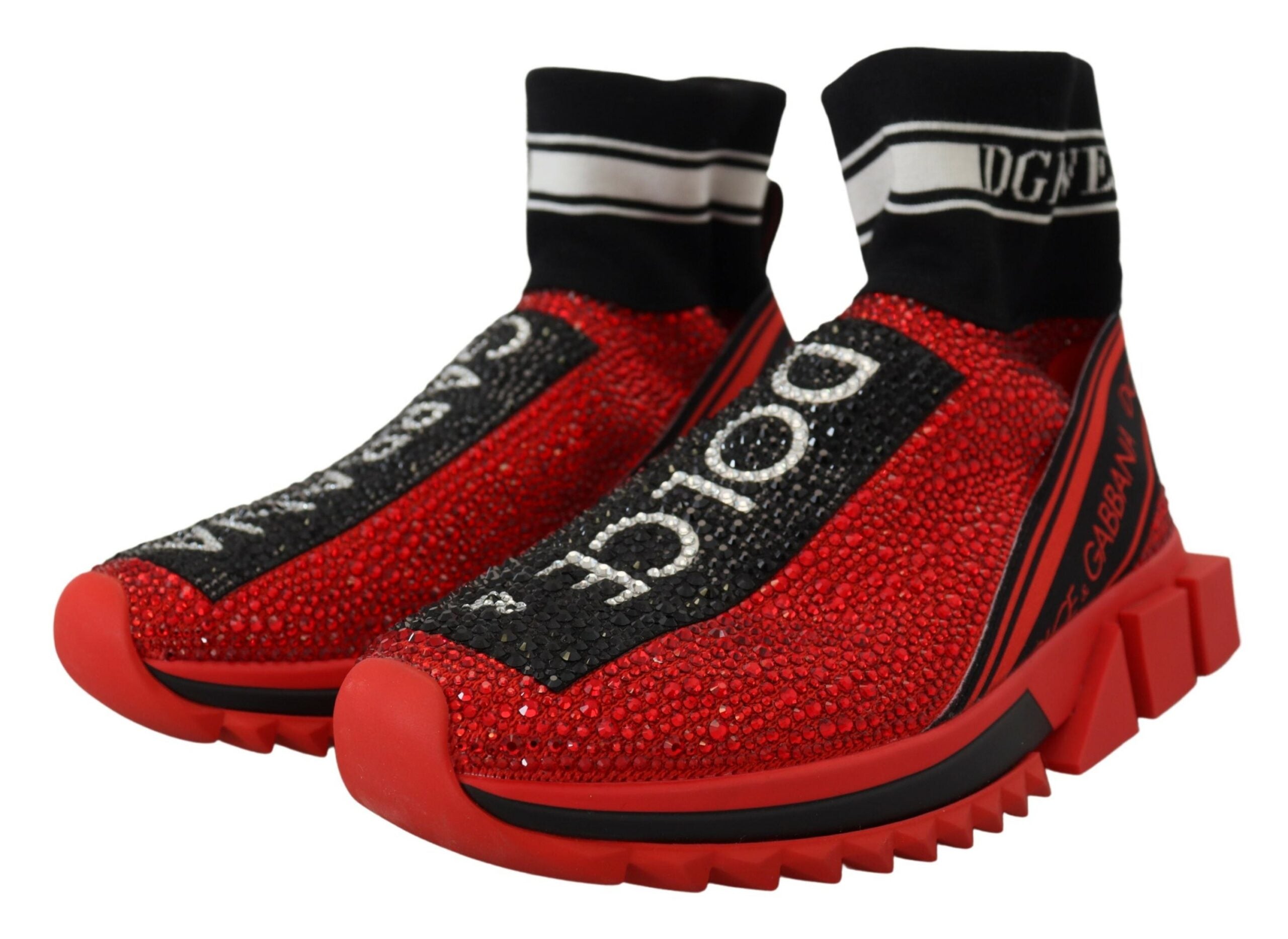 Rode Bling Sorrento Sneakers Sokken Schoenen