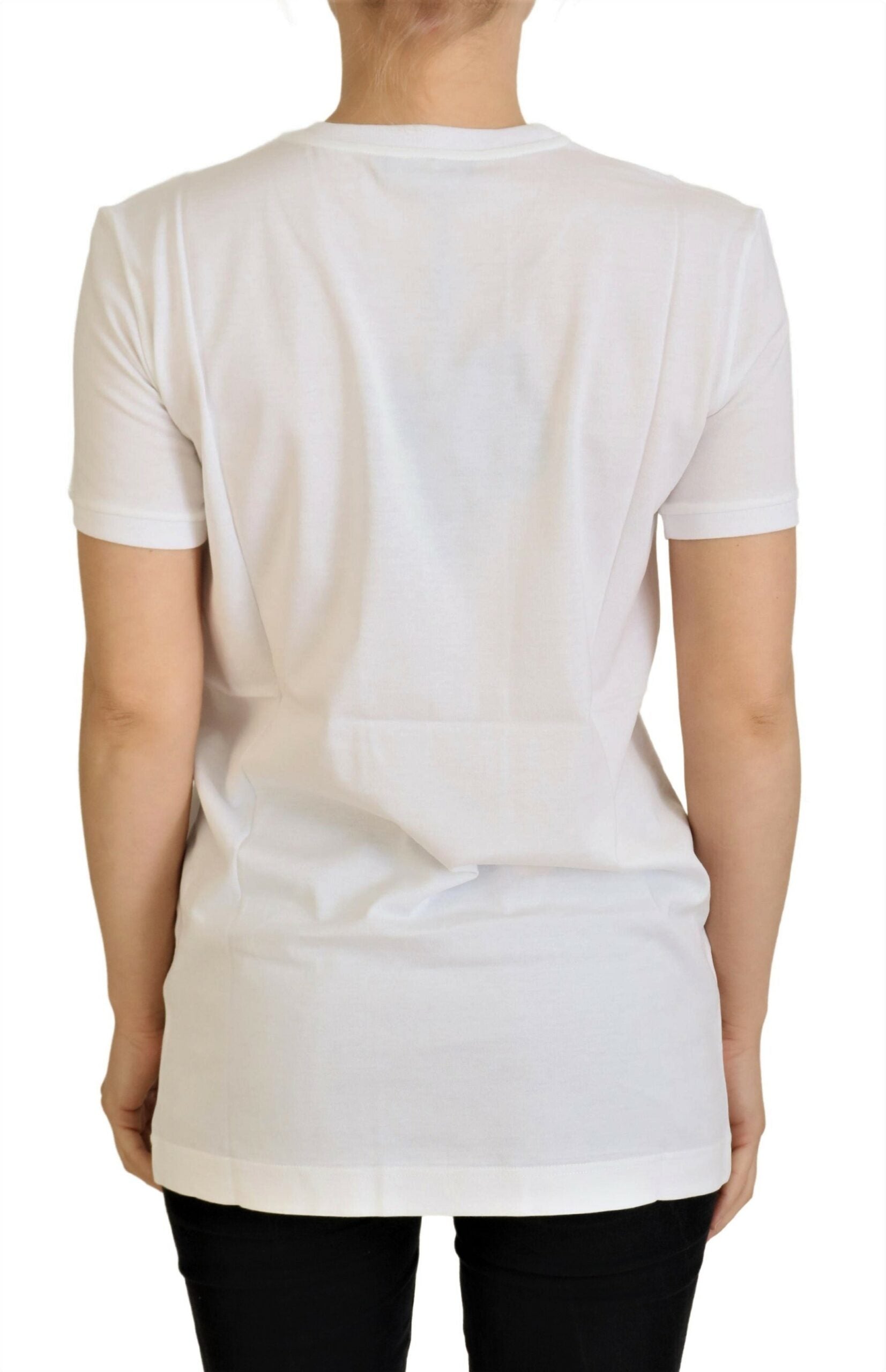 Wit katoenen DG Loves SUD T-shirt