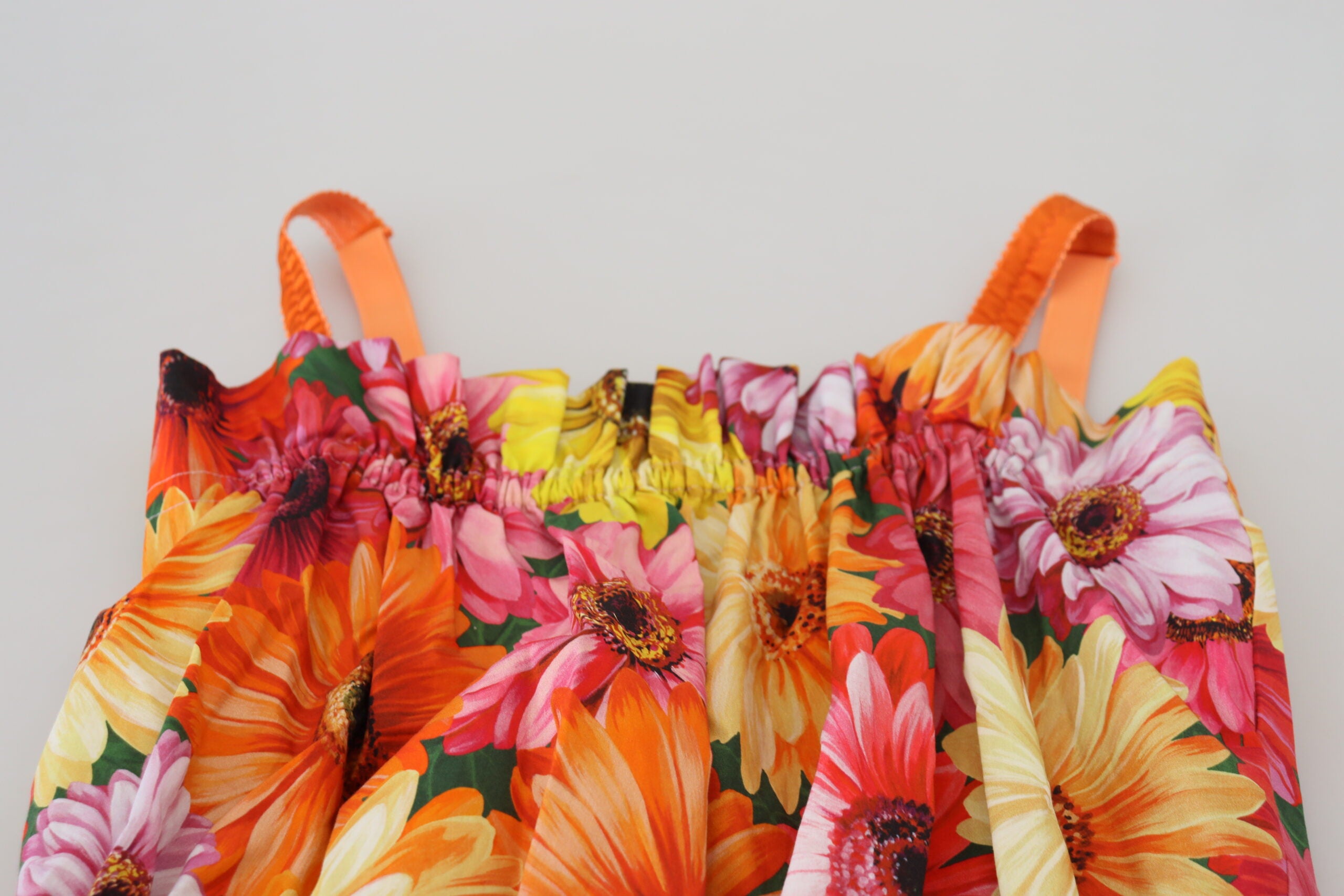 Blouse cropped bloemen katoenen tanktop