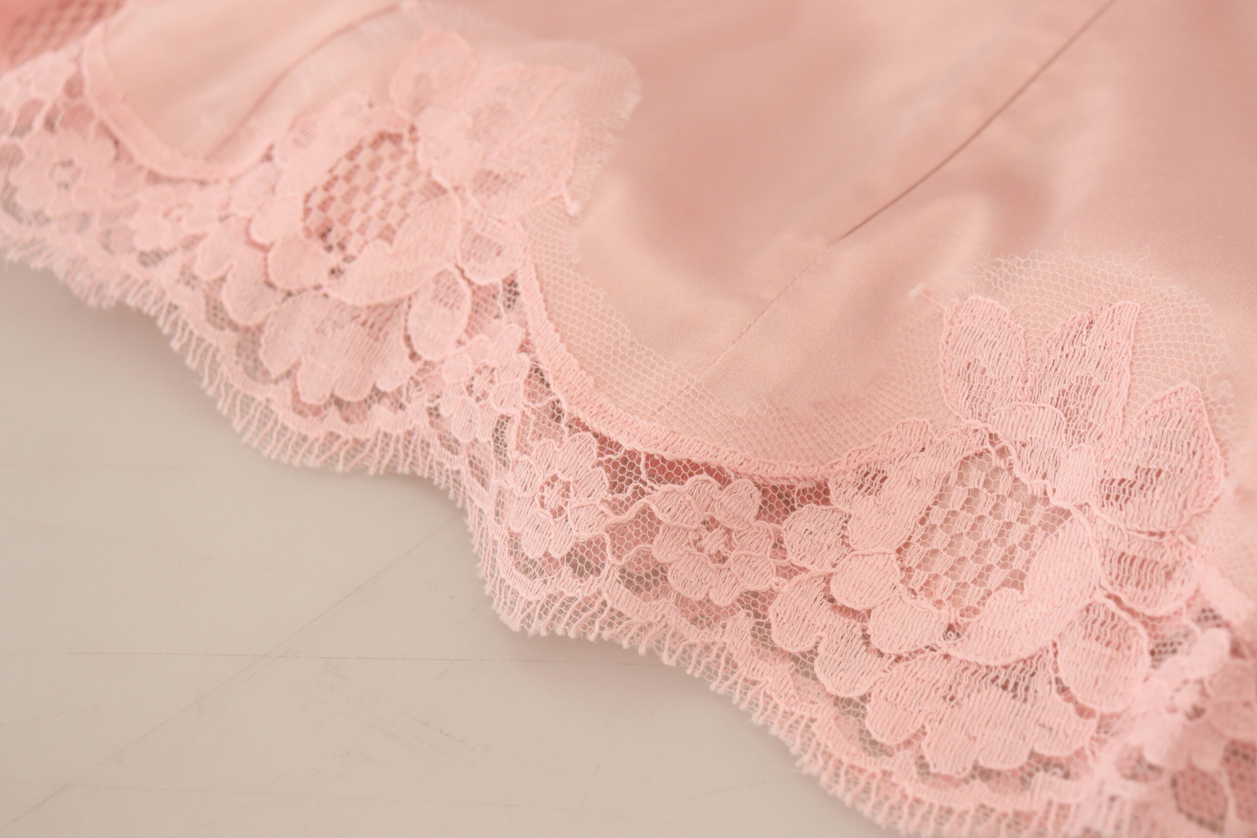 Roze bloemenkant mouwloze tanktop